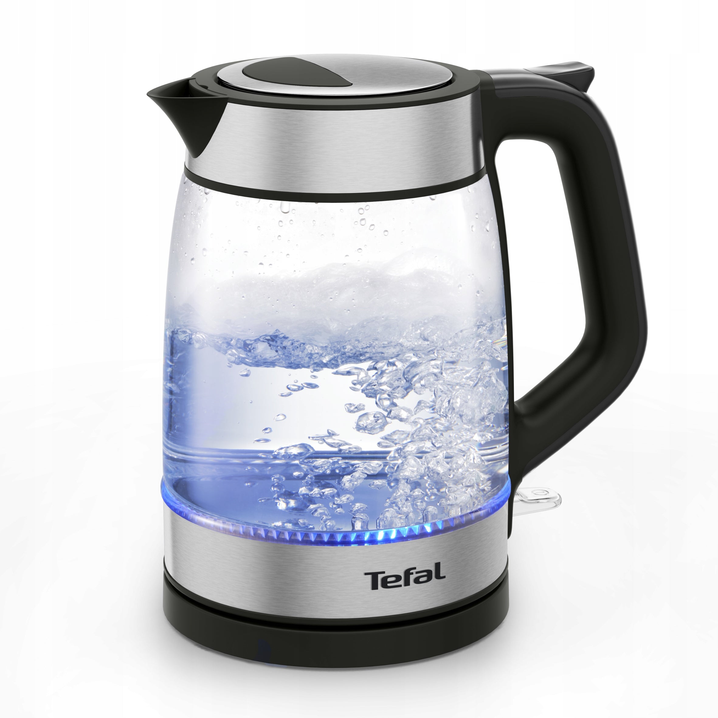 Glass electric kettle TEFAL KI605830 2200W steel
