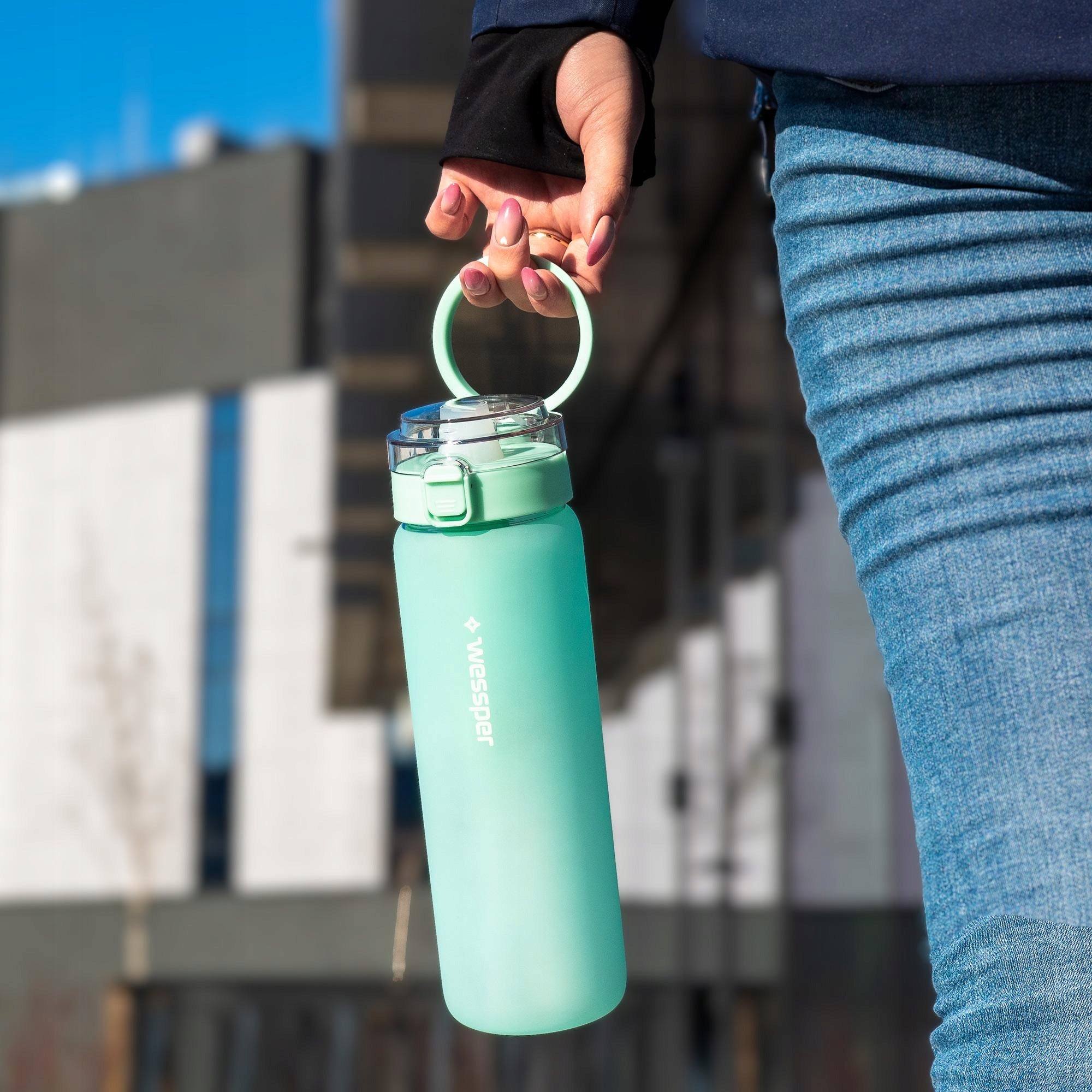 Glass filter bottle for school Wessper ActiveMax 0,68l + 1x CARTRIDGE Manufacturer code WES264-MT