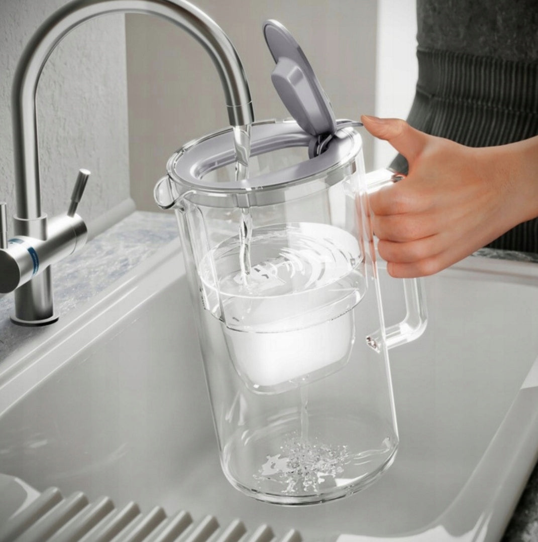 Glass filter jug Aquaphor Glass 2,5l +4 Maxfor+, BLACK Brand Aquaphor