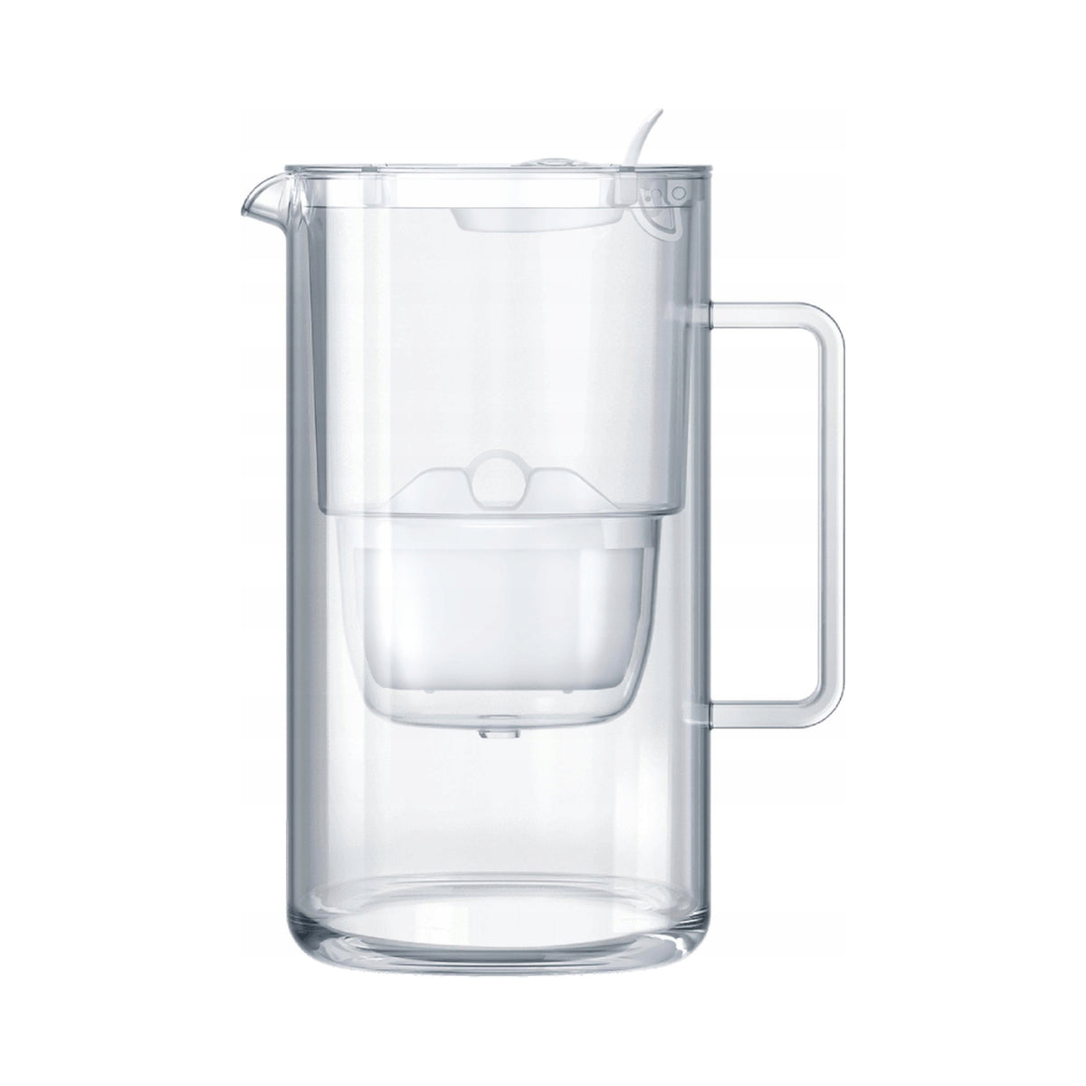 Glass filter jug Aquaphor Glass 2,5l with 1 pc Maxfor+ H white