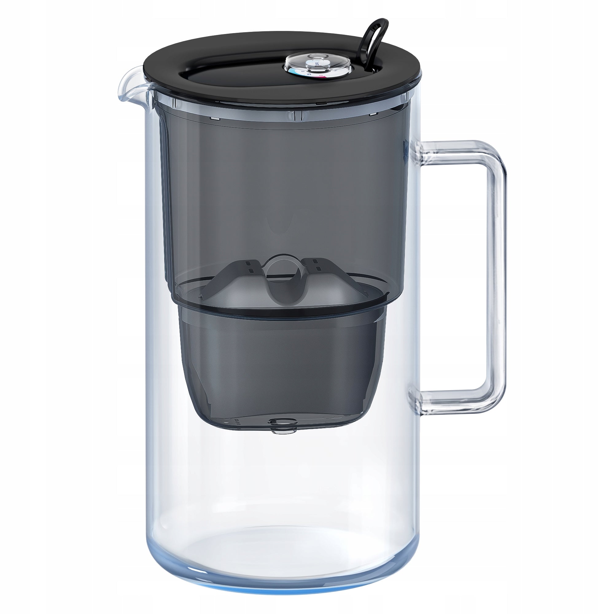 Glass filter jug Aquaphor Glass black + 4 filters (1Mg + 3x AP) Packaging status original