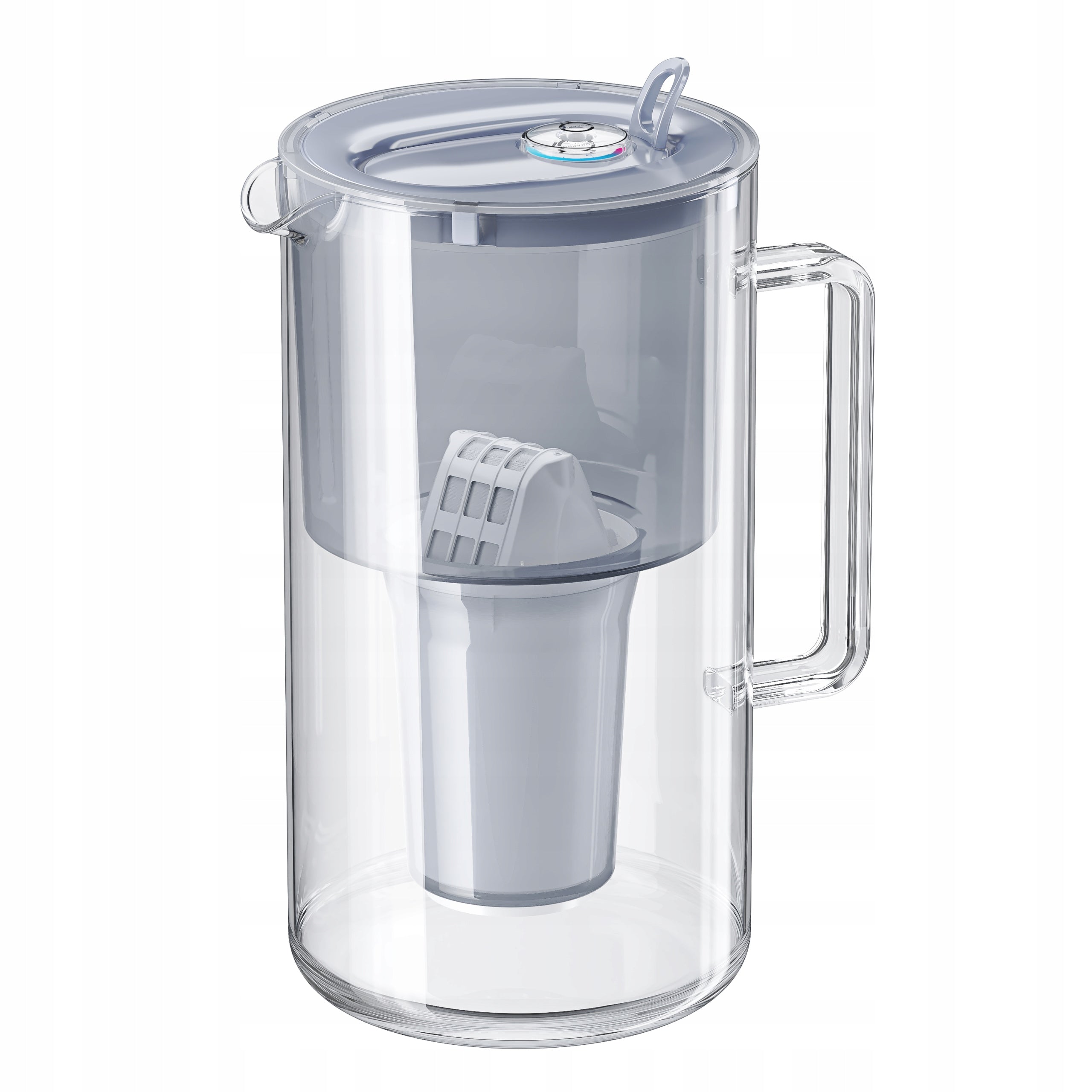 Glass filter jug Aquaphor Nord 2,5l with cartridge A5 Mg (350l), grey Product height 30 cm