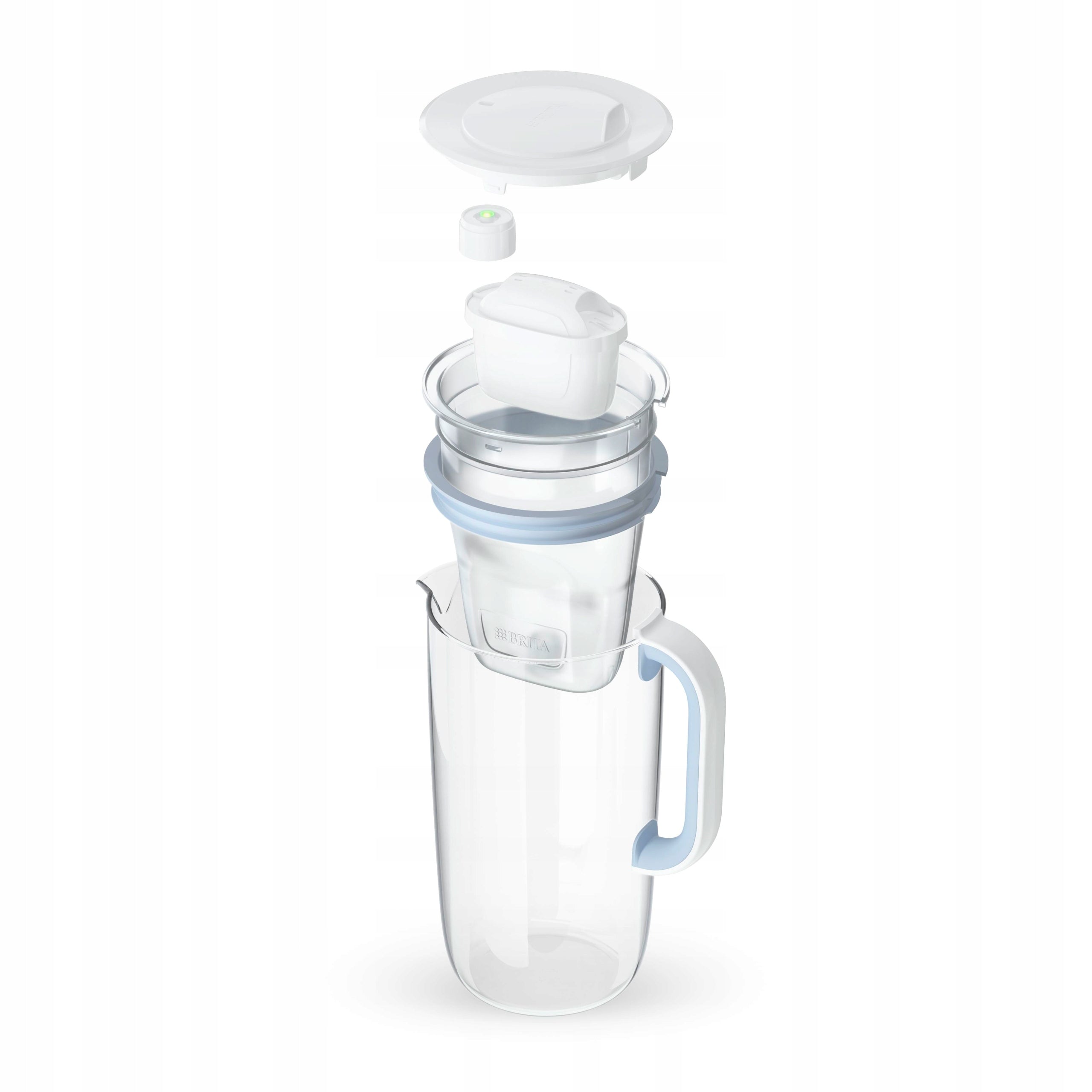 Glass filter jug Brita GLASS +3 cartridges Maxtra PRO Pure Blue Brand Brita