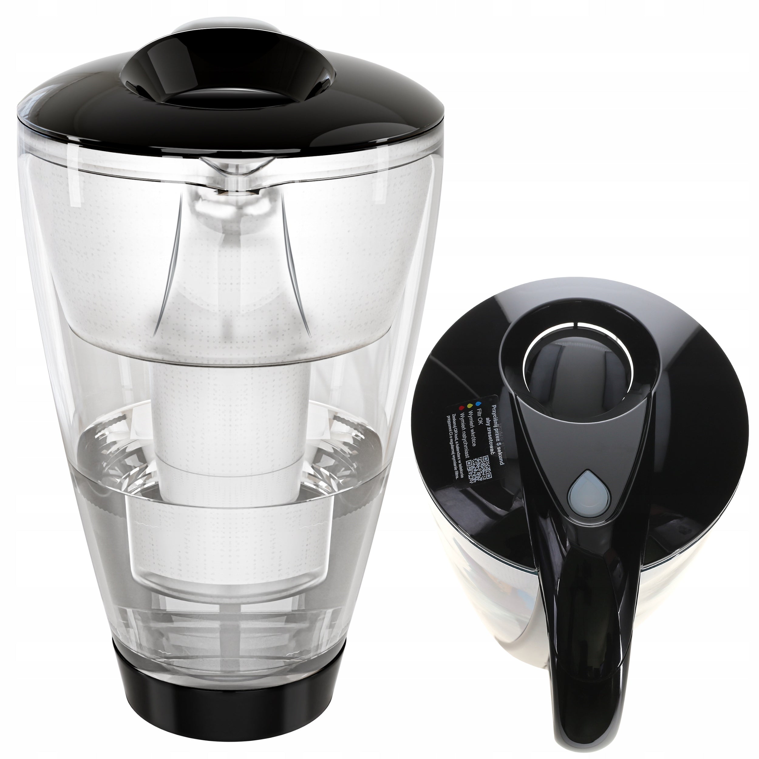 Glass filter jug Dafi Crystal LED 2l + 12x Filter Dafi Classic Manufacturer code ZESTAW.SZKLANY.LED.CL+12W.GRAF.P