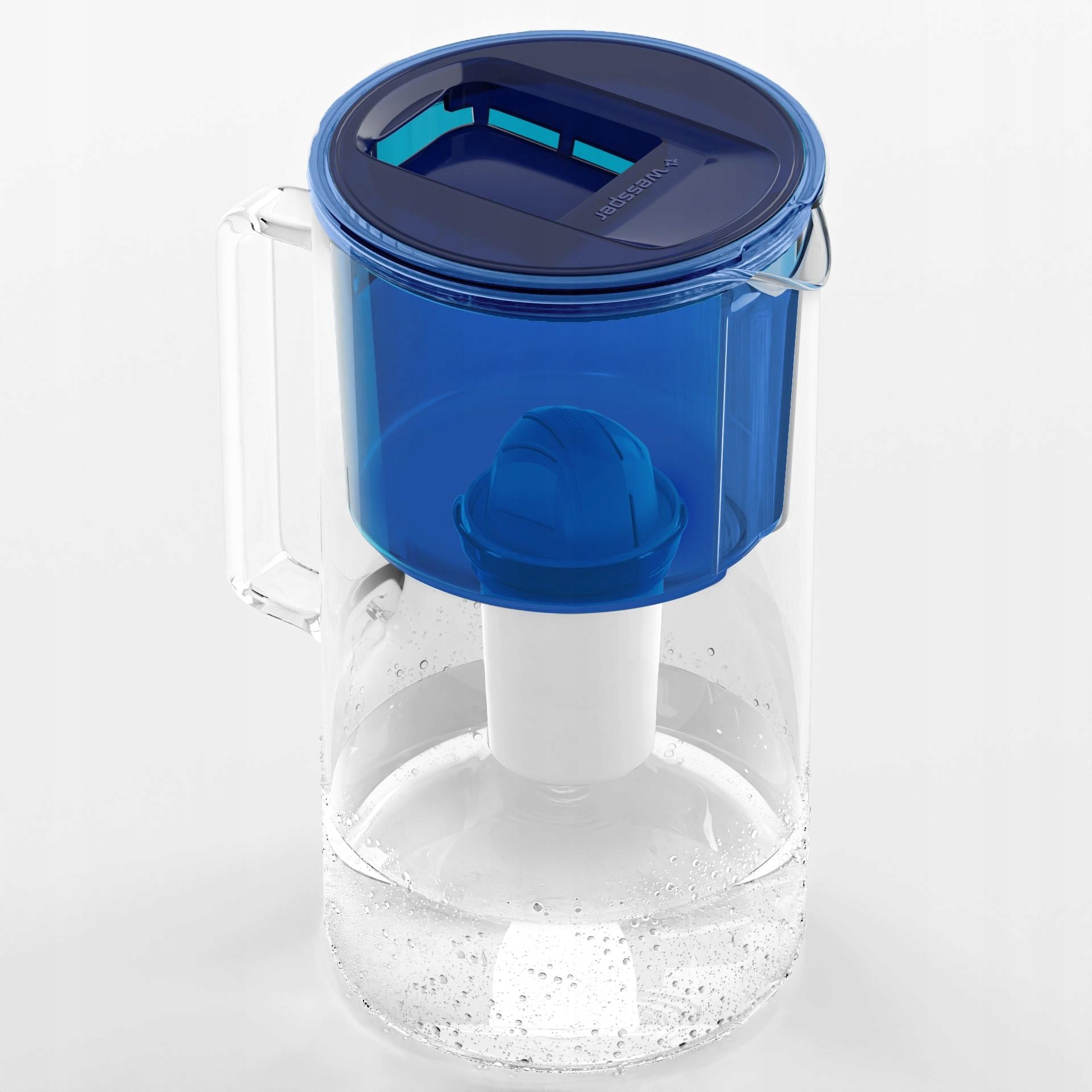 Glass filter jug Wessper D2 BOROSILICATE 3l + 1x filter Manufacturer code WES202-NB
