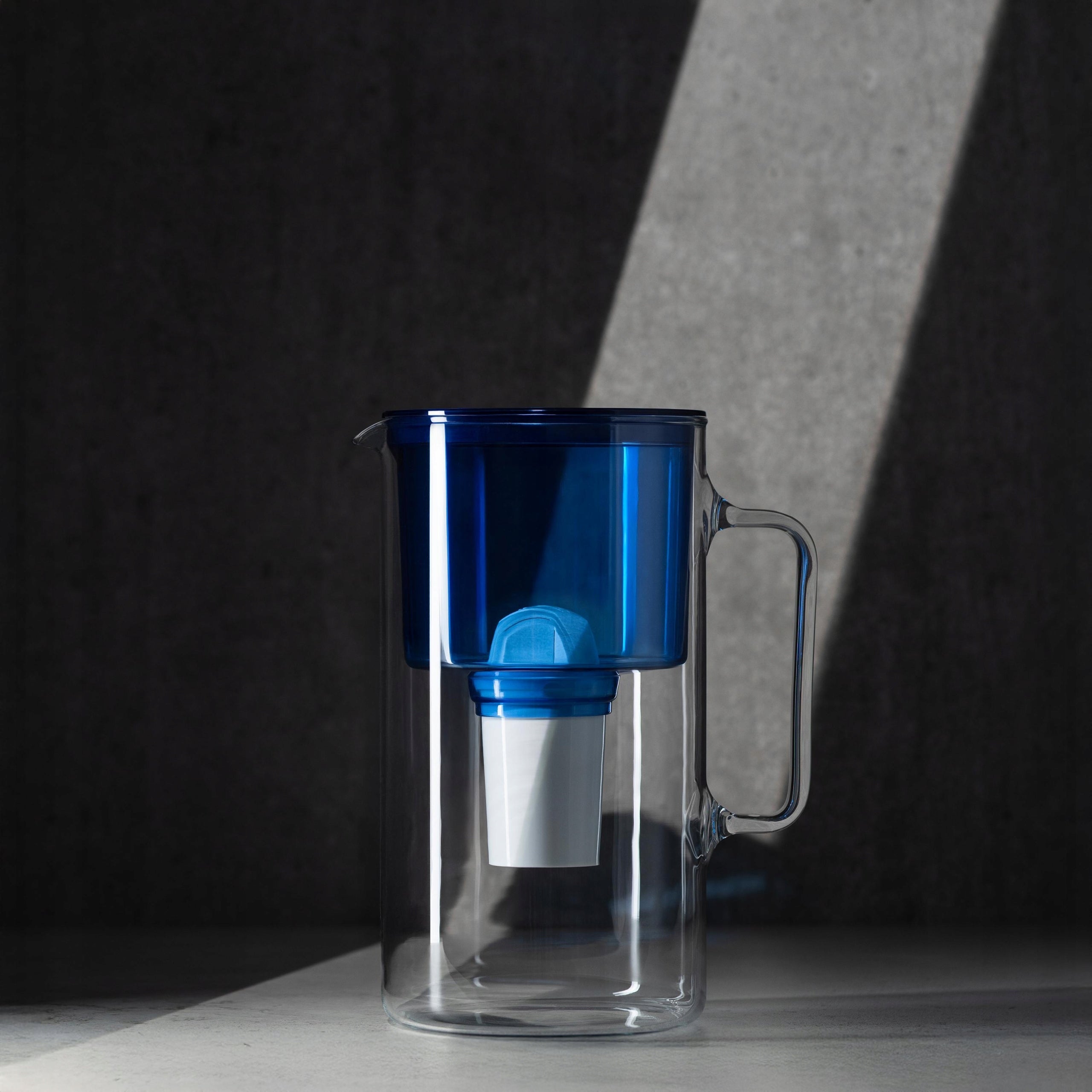 Glass filter jug Wessper D2 BOROSILICATE 3l + 5x filter Wessper Packaging status original