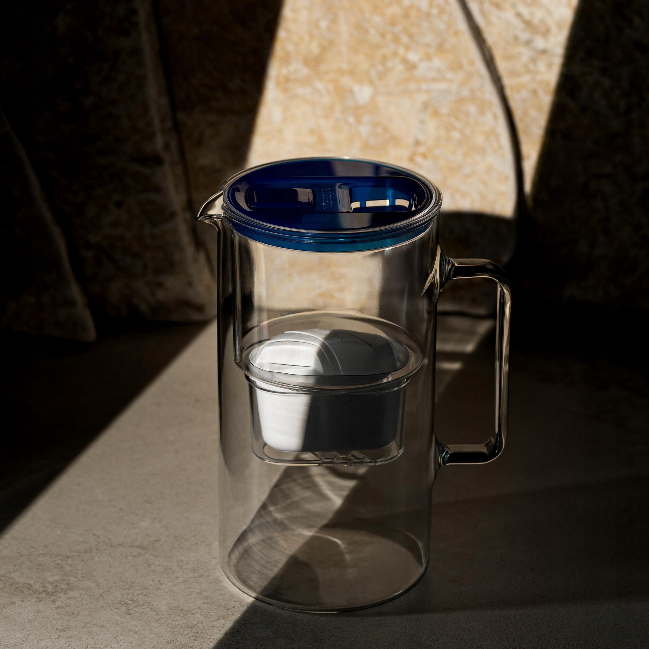 Glass filter jug Wessper D2 BOROSILICATE 3l futureflow + filter Packaging status original