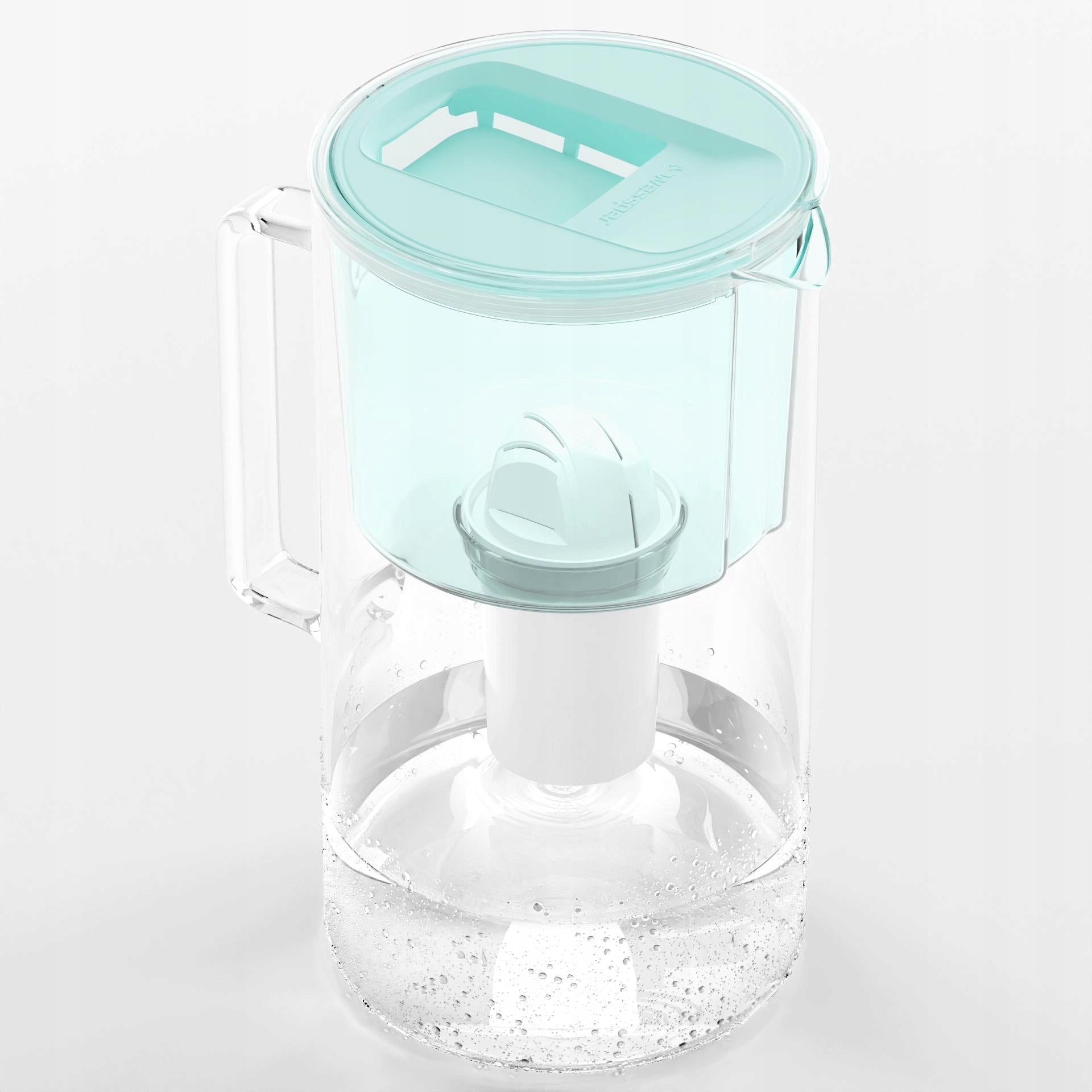 Glass filter jug Wessper D2 BOROSILICATE 3l mint + filter Manufacturer code WES202-MT