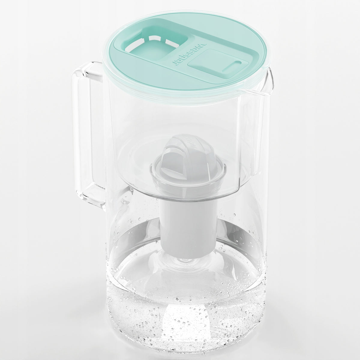 Glass filter jug Wessper D2 BOROSILICATE LED futureflow counter Manufacturer code WES202-FF-MT