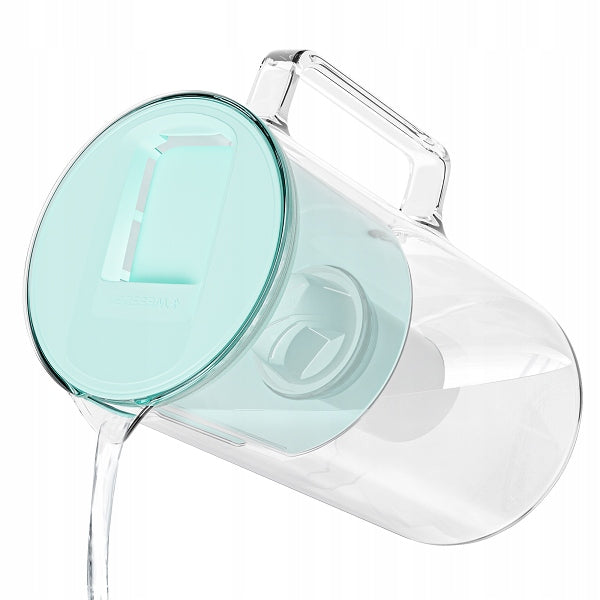 Glass filter jug Wessper WES202-MT 3l Mint 1x aquaclassic filter