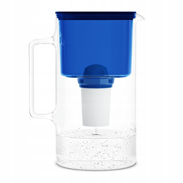 Glass filter jug Wessper WES202-NB Blue 1x aquaclassic filter