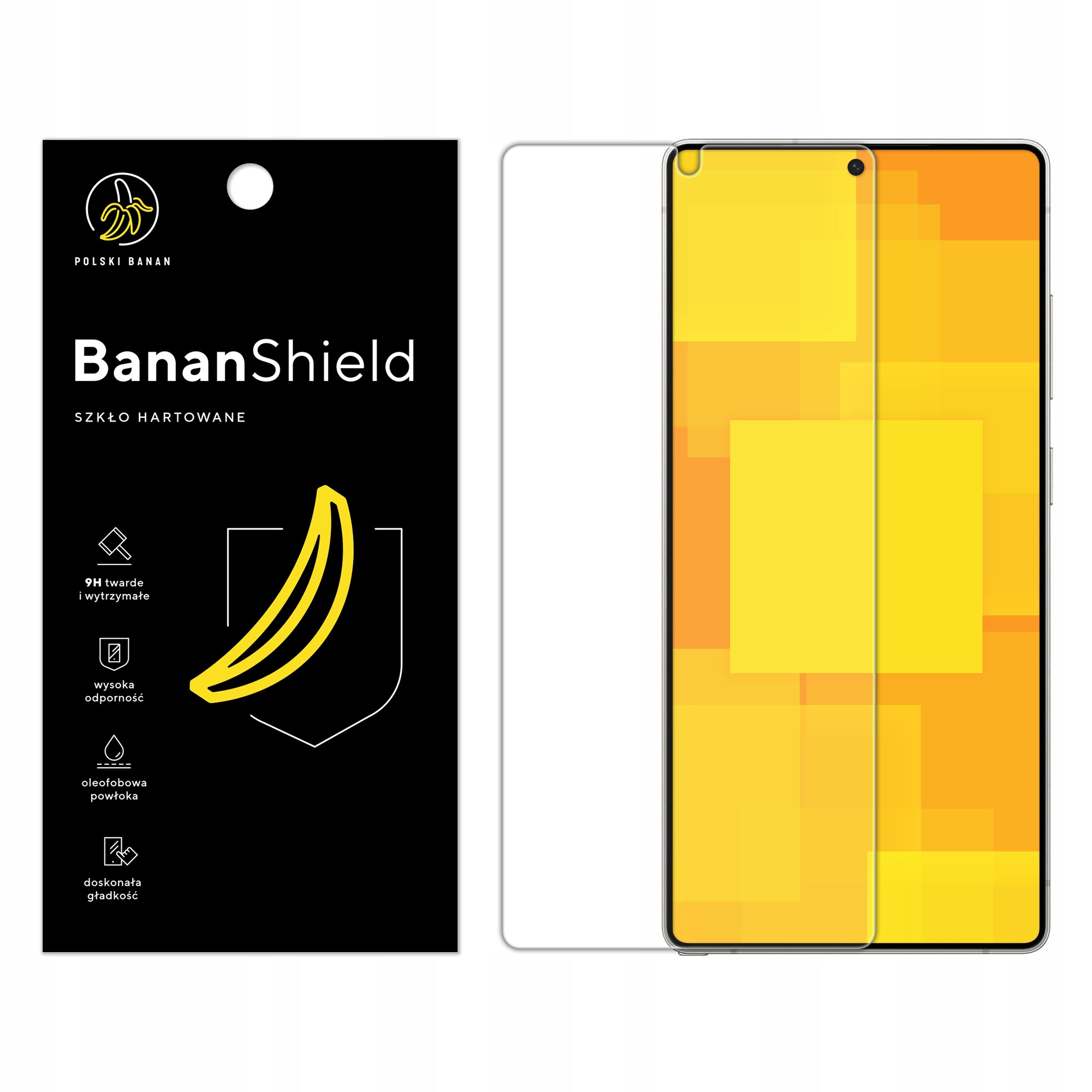 Glass for Samsung S25 Ultra Tempered 9H, Fast Protective BananShield Packaging status original