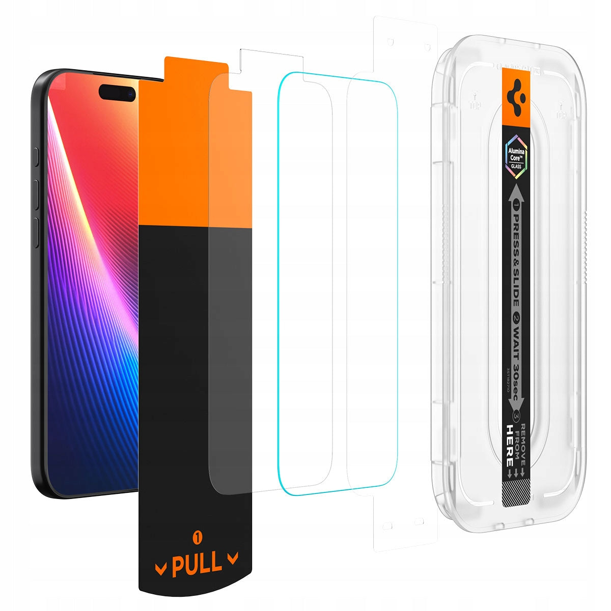 Glass for iPhone 17 Pro / 17 / 16 Pro, Spigen EZ Fit Pro (AC), with applicator Manufacturer code AGL10097