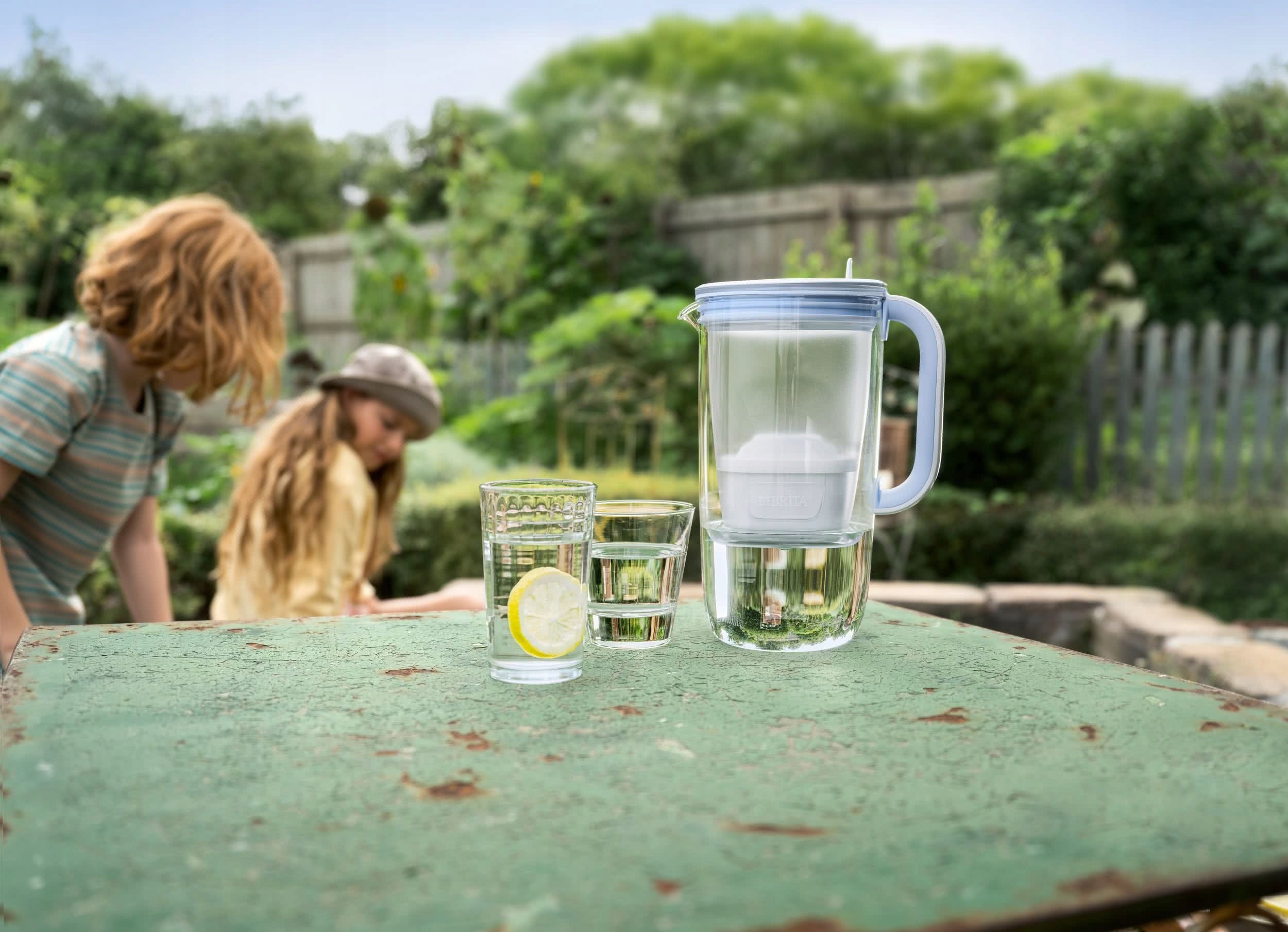 Glass jug Brita Glass 2,5 l blue + 3 filter cartridges Brand Brita