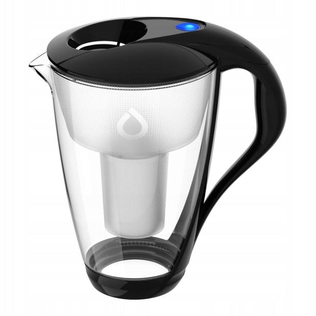 Glass jug Dafi CRYSTAL black Classic +sapphire bottle 0,5 dyed Manufacturer code DAFI.SZKLANY.CZARNY.P+BUT.BARW.0.5.SZAF.