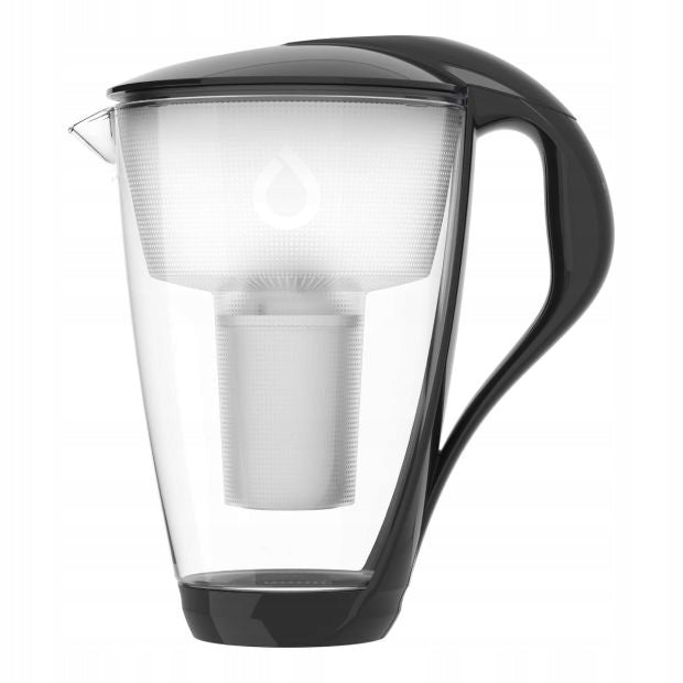 Glass jug Dafi CRYSTAL black Classic +sapphire bottle 0,5 dyed Packaging status original
