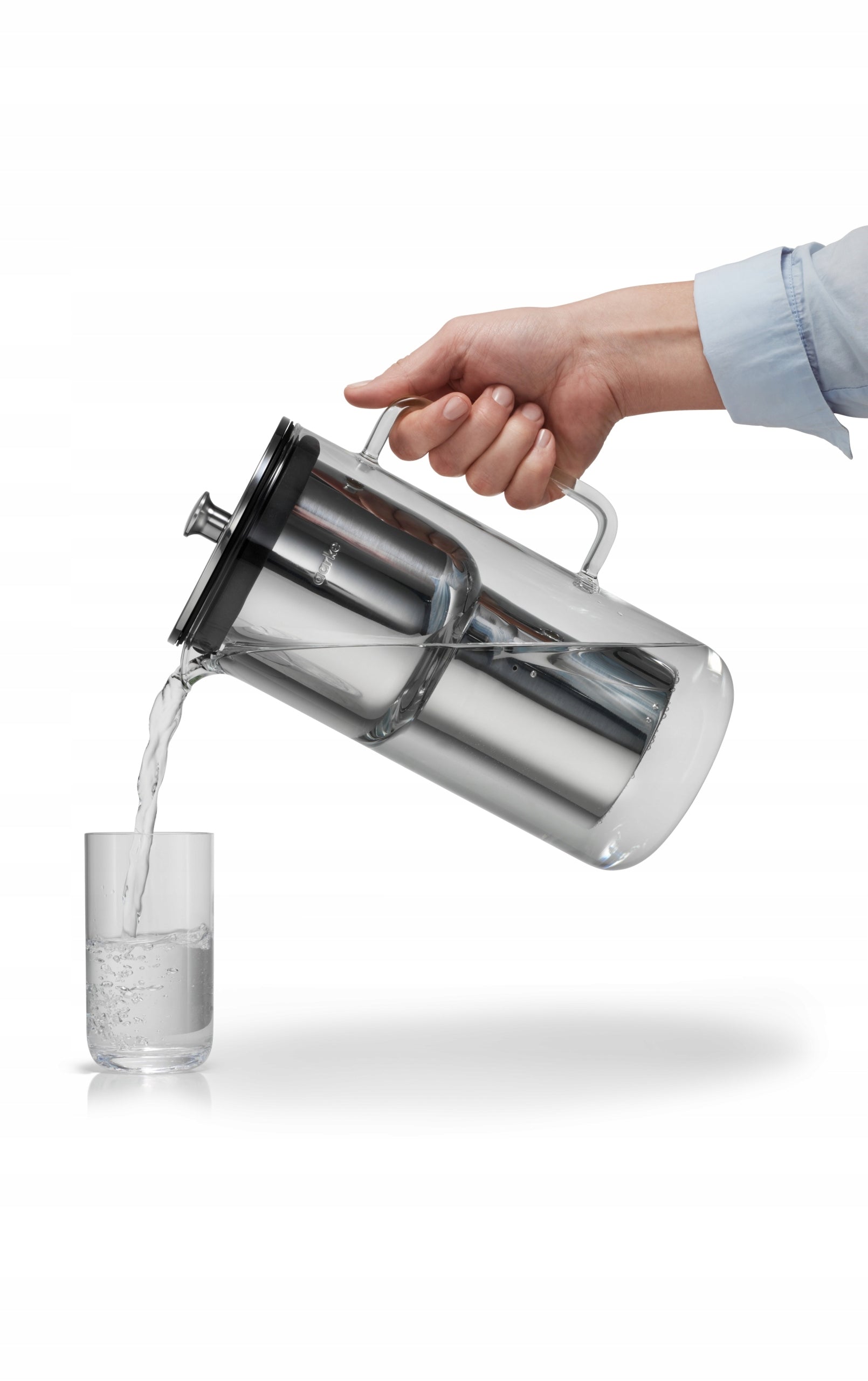 Glass jug for filtering water Aarke Purifier capacity 2,36 l Packaging status original