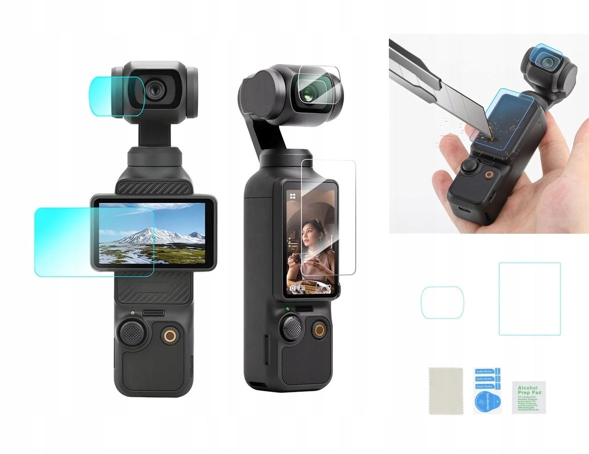 Glass protective film for DJI Osmo Pocket camera 3 2 pcs