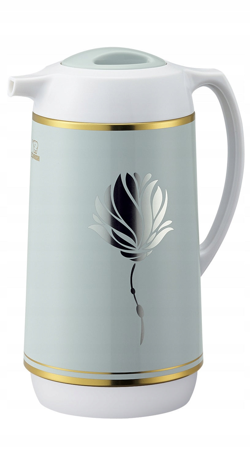 Glass thermos jug for kitchen Japanese ZOJIRUSHI AHGB 1L for tea coffee Color gray