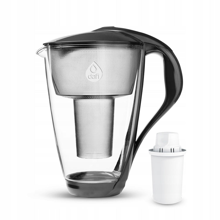 Glass water filter JUG 2L Dafi Crystal Classic BLACK
