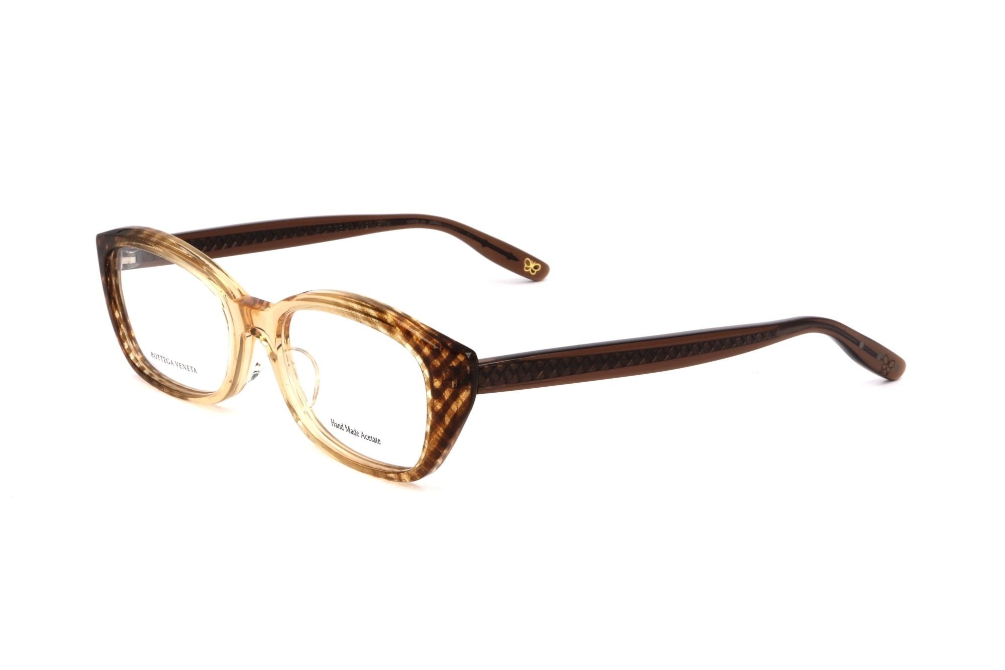 Glasses BOTTEGA VENETA BV601J5EL. Glasses, transparent brown. Kob