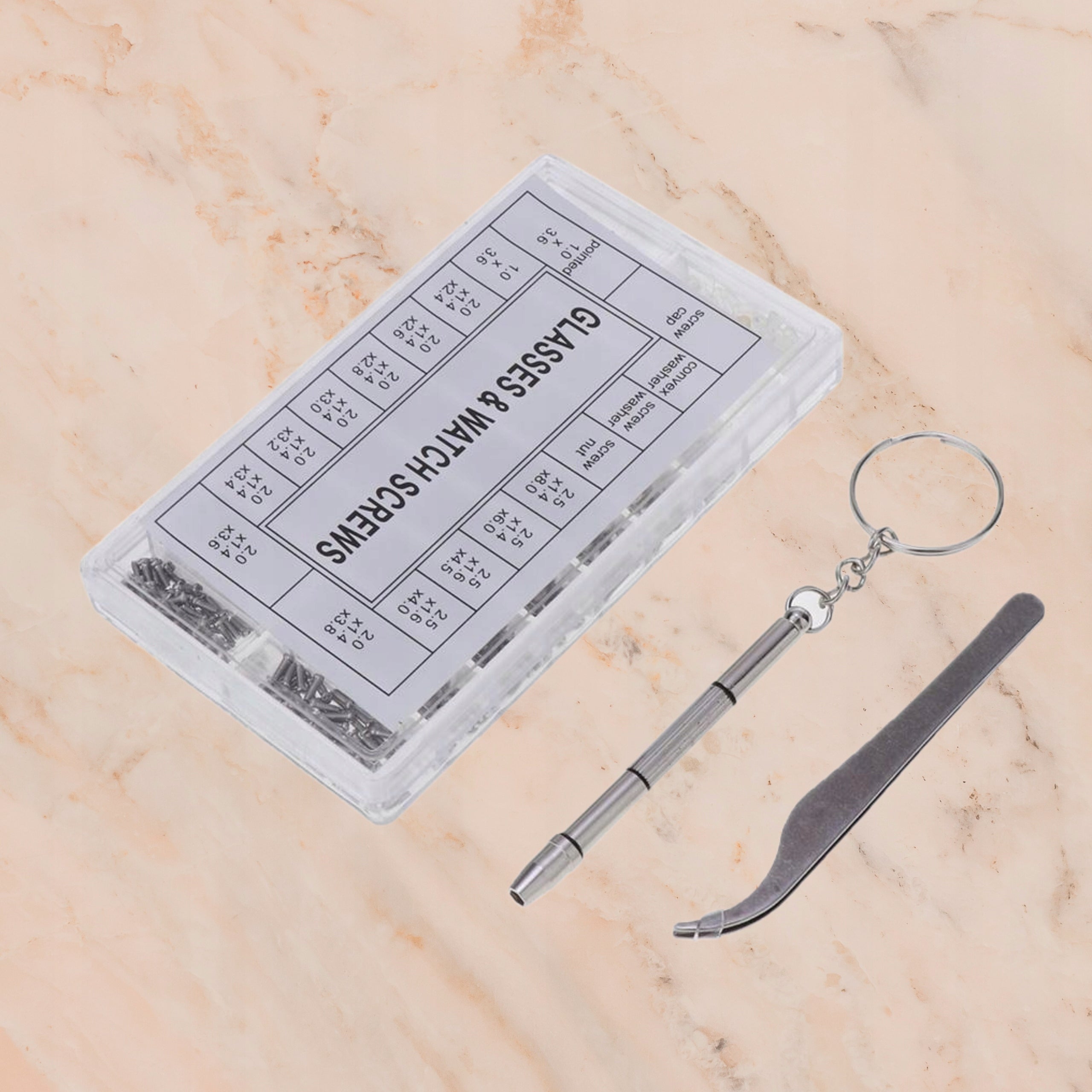 Glasses Repair Kit Mini Small Screws Repair Glasses Number of items in the set 1000
