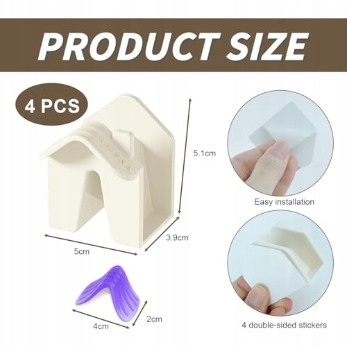 Glasses holder cottage beige 4 pieces Manufacturer code B0FM7BRKMT