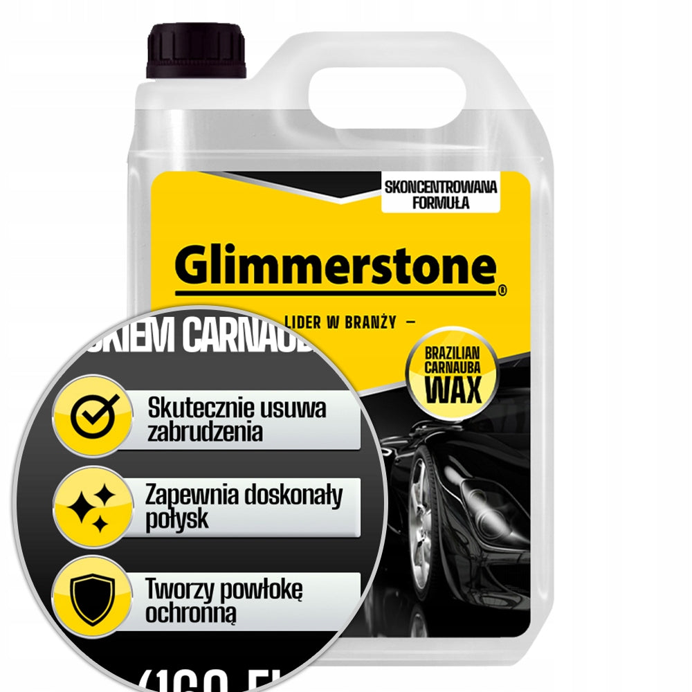 Glimmerstone CAR SHAMPOO WITH WAX CARNAUBA 5L - PROVEN QUALITY