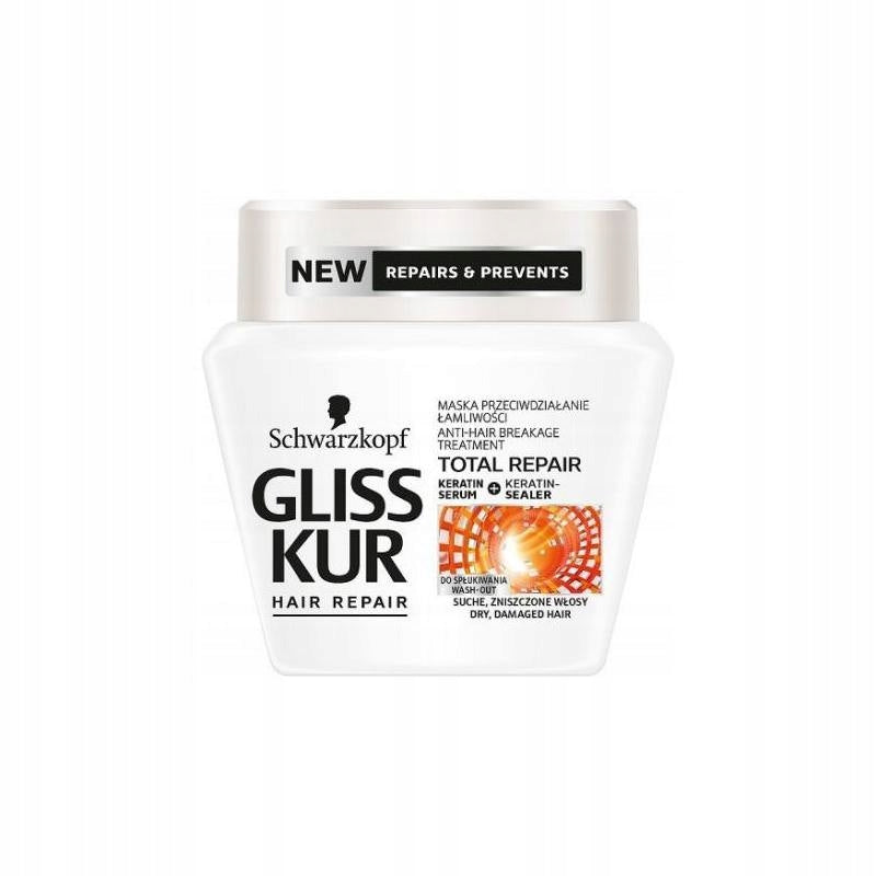 Wiederherstellende Haarmaske Schwarzkopf Gliss Kur Total Repair 300 ml 