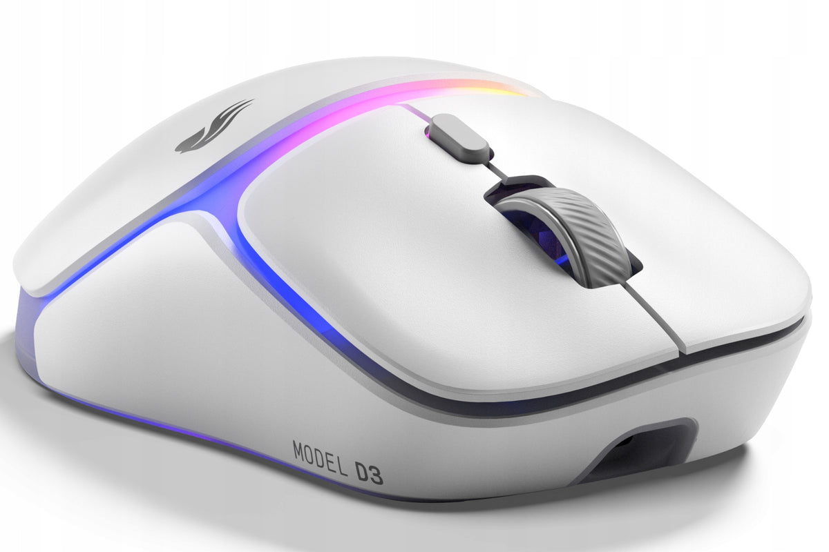 Glorious Gaming Wireless Mouse D3 8K 2.4GHz 30000 DPI 2 Batteries White Manufacturer code GLO-D3-WL-WHT