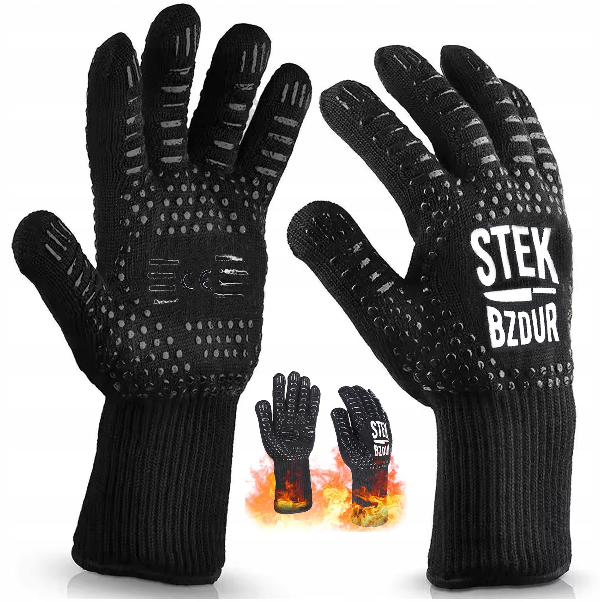 Glove for Grill Fire Pits Kitchen Heat Resistant Protective < 800°C