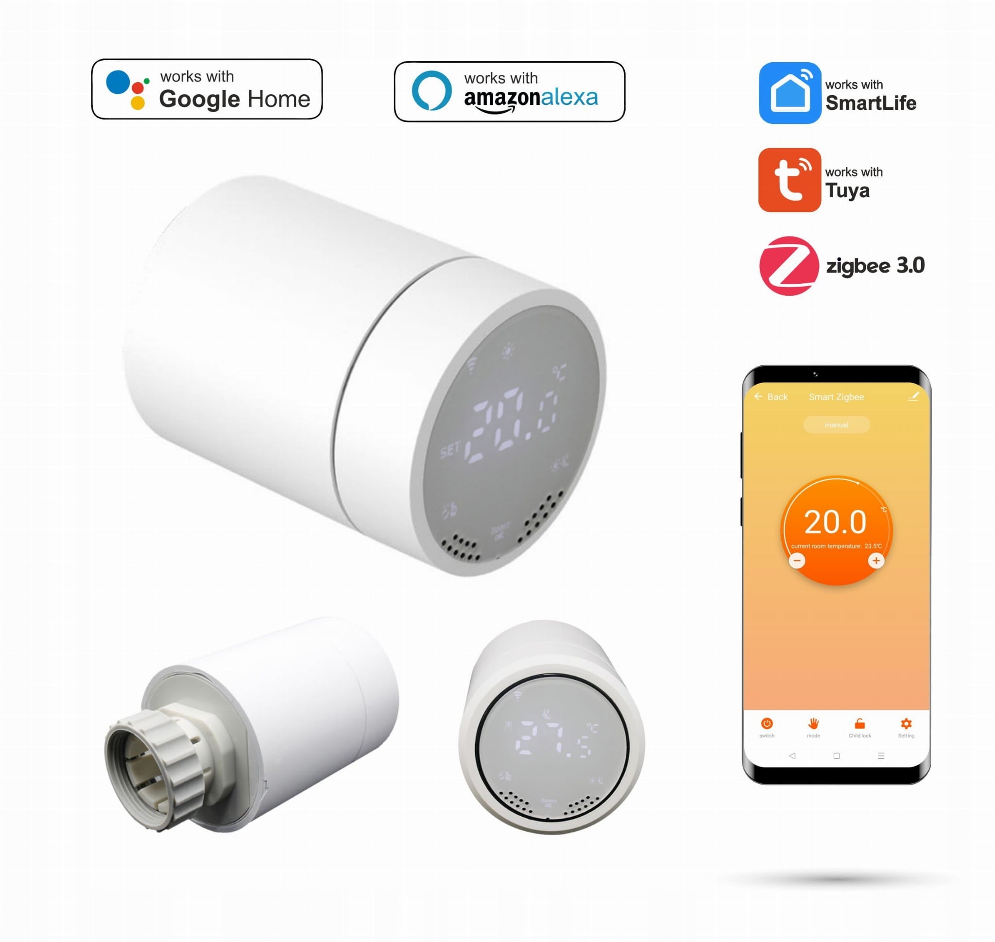Heizkörperkopf Zigbee Tuya 