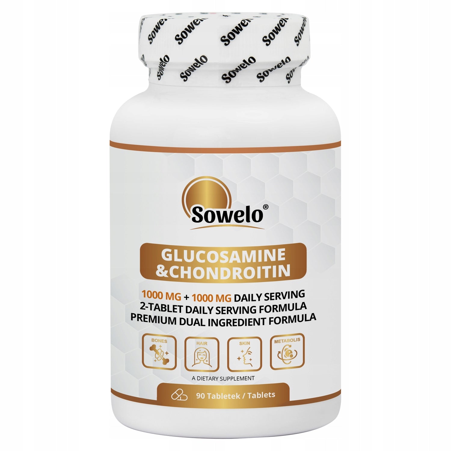 Glucosamine & Chondroitin 90 Tab – Joints, Cartilage, Regeneration – Sowelo