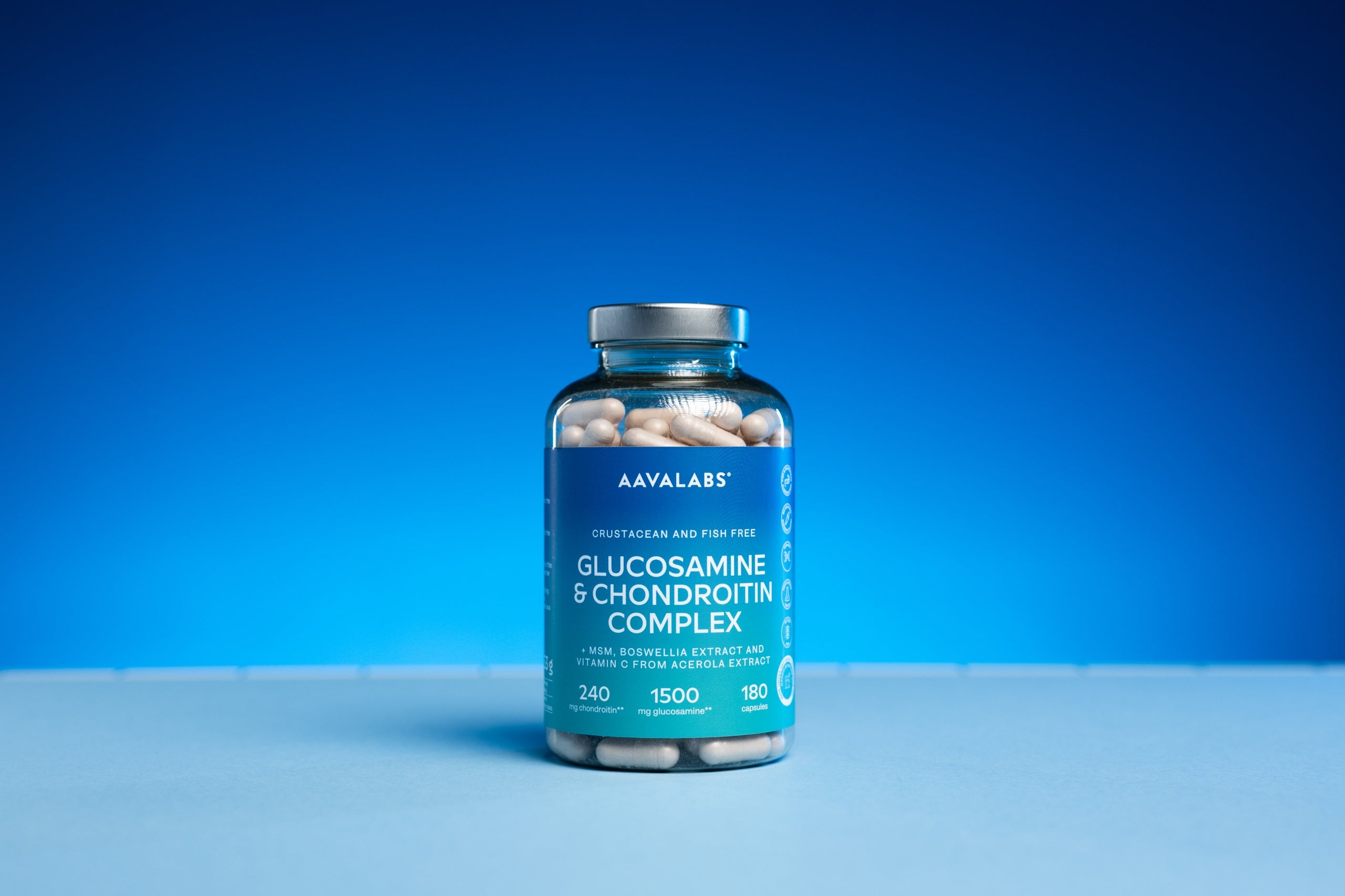 Glucosamine Chondroitin MSM Boswellia for joints Bones 180 kaps | Aavalabs Medical device no