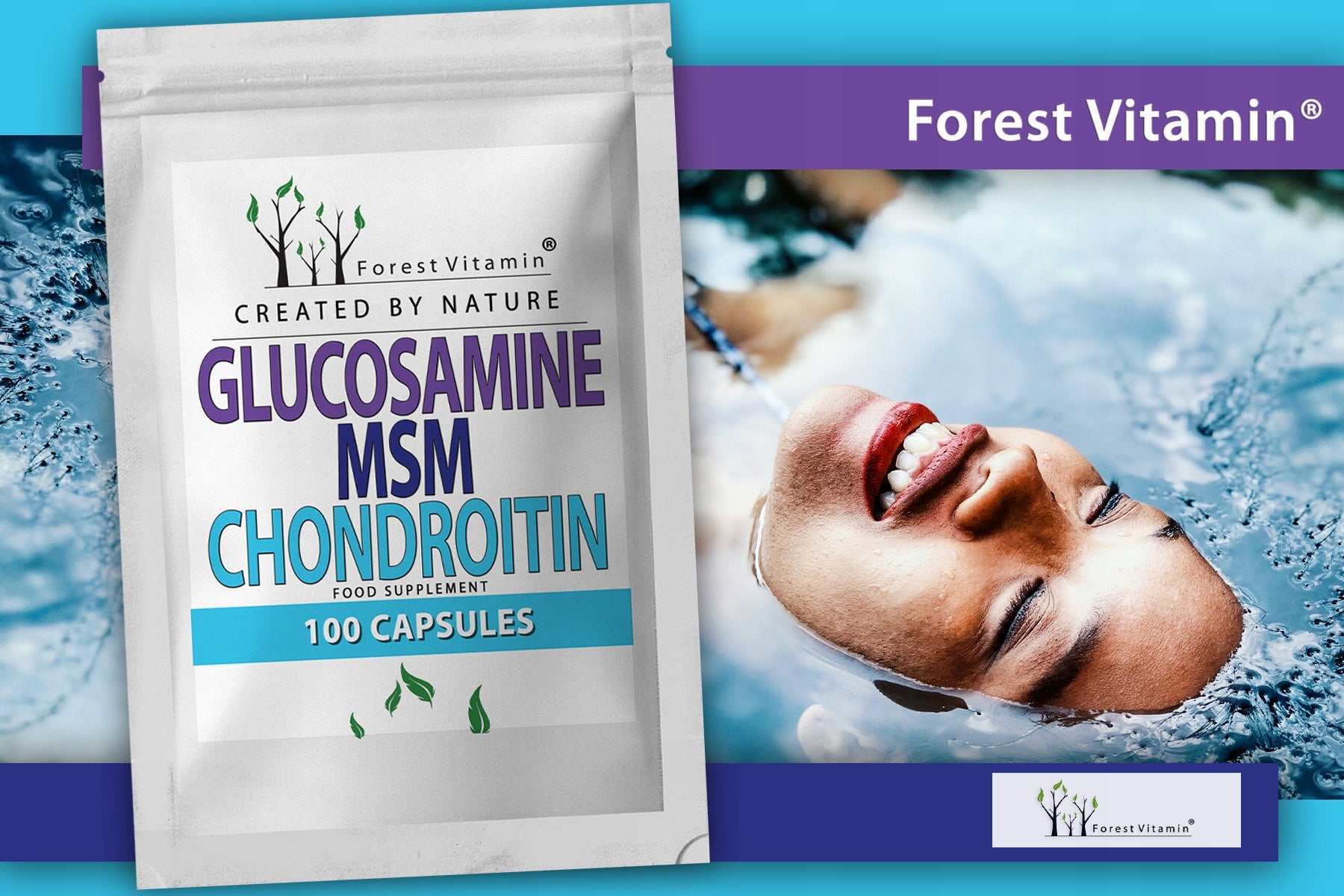 Glucosamine MSM Chondroitin 100caps SUPER SET FOR JOINTS KNEES BONES Packaging status original