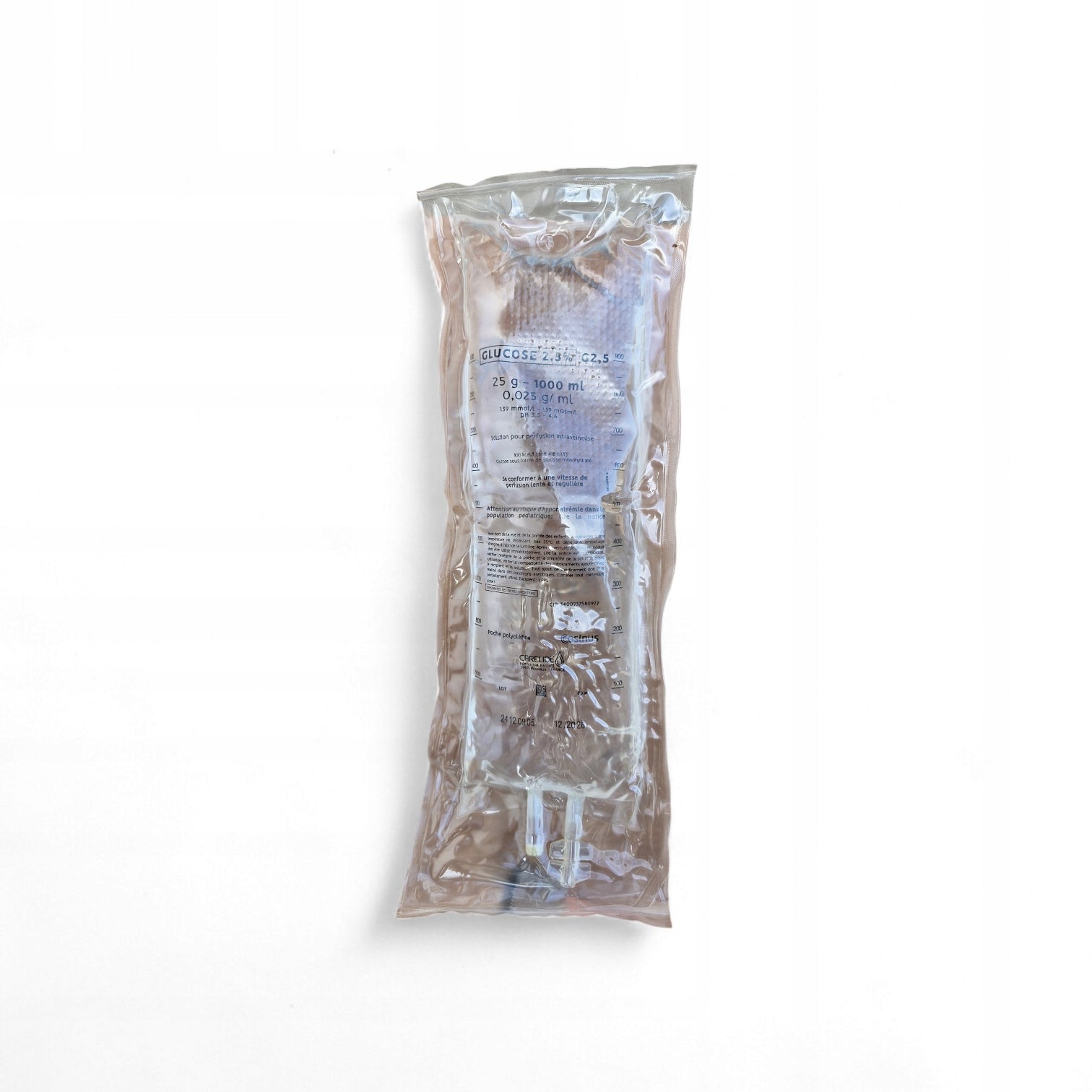 Glucose drip 2,5 % GLUCOSE 2,5% CARELIDE pack of 1 litre