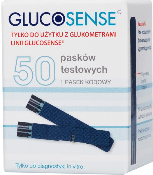 Glucosense Test Strips 50 Pieces Manufacturer code 5908222562274
