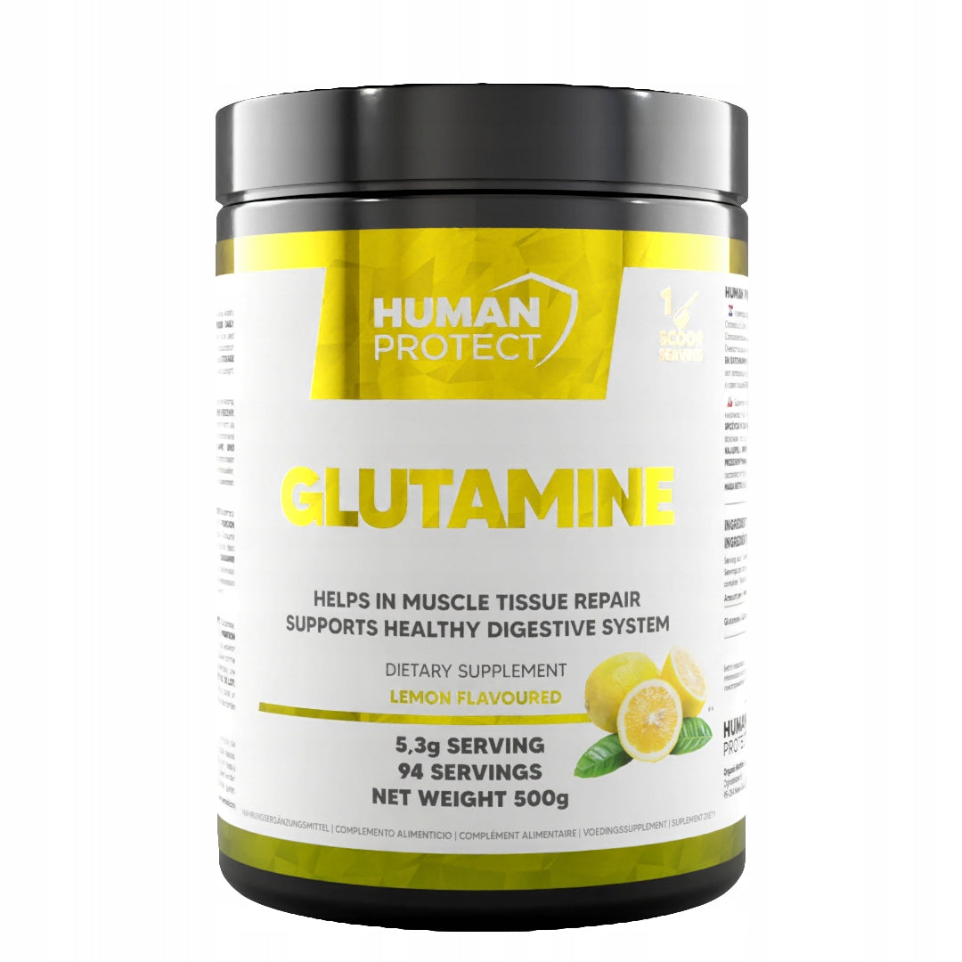 Glutamine GLUTAMINE Powder Human Protect 500 g lemon