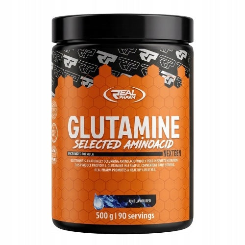 Glutamine Taurine REAL PHARM 500g Amino acids Natural Regeneration Expiration date at least six months from the date of purchase