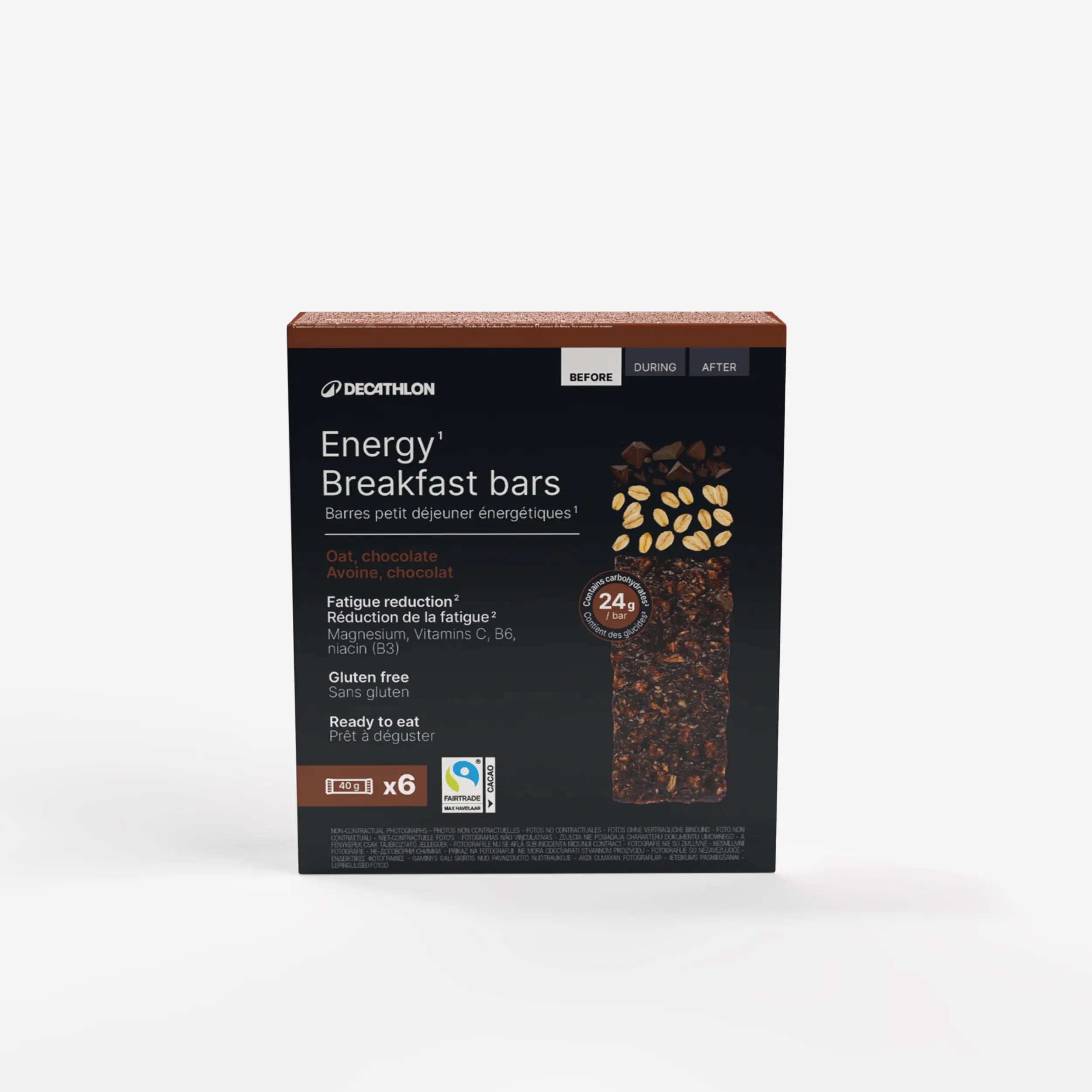 Gluten Free Chocolate Breakfast Energy Bar x6 Expiration date not specified