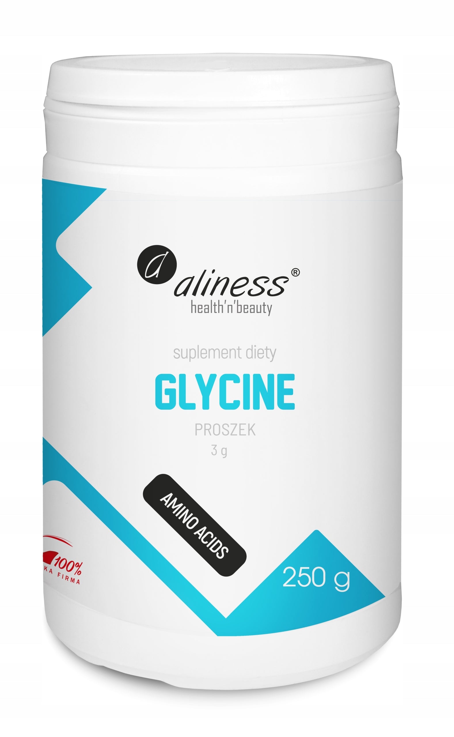 Glycine Dietary supplement Aliness Glycine 250 mg powder