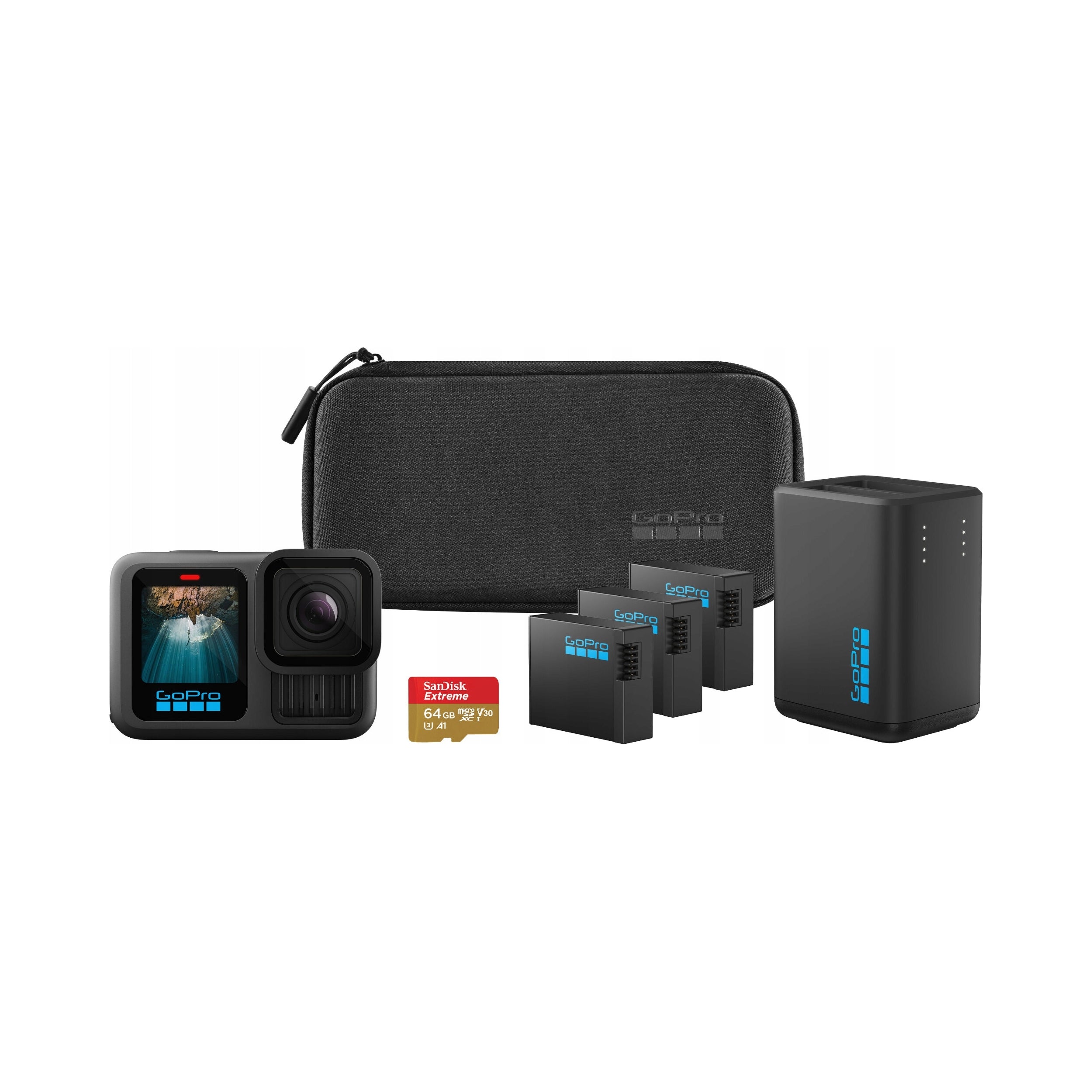 GoPro HERO 13 Black Extended Power Bundle 4K UHD Sports Camera