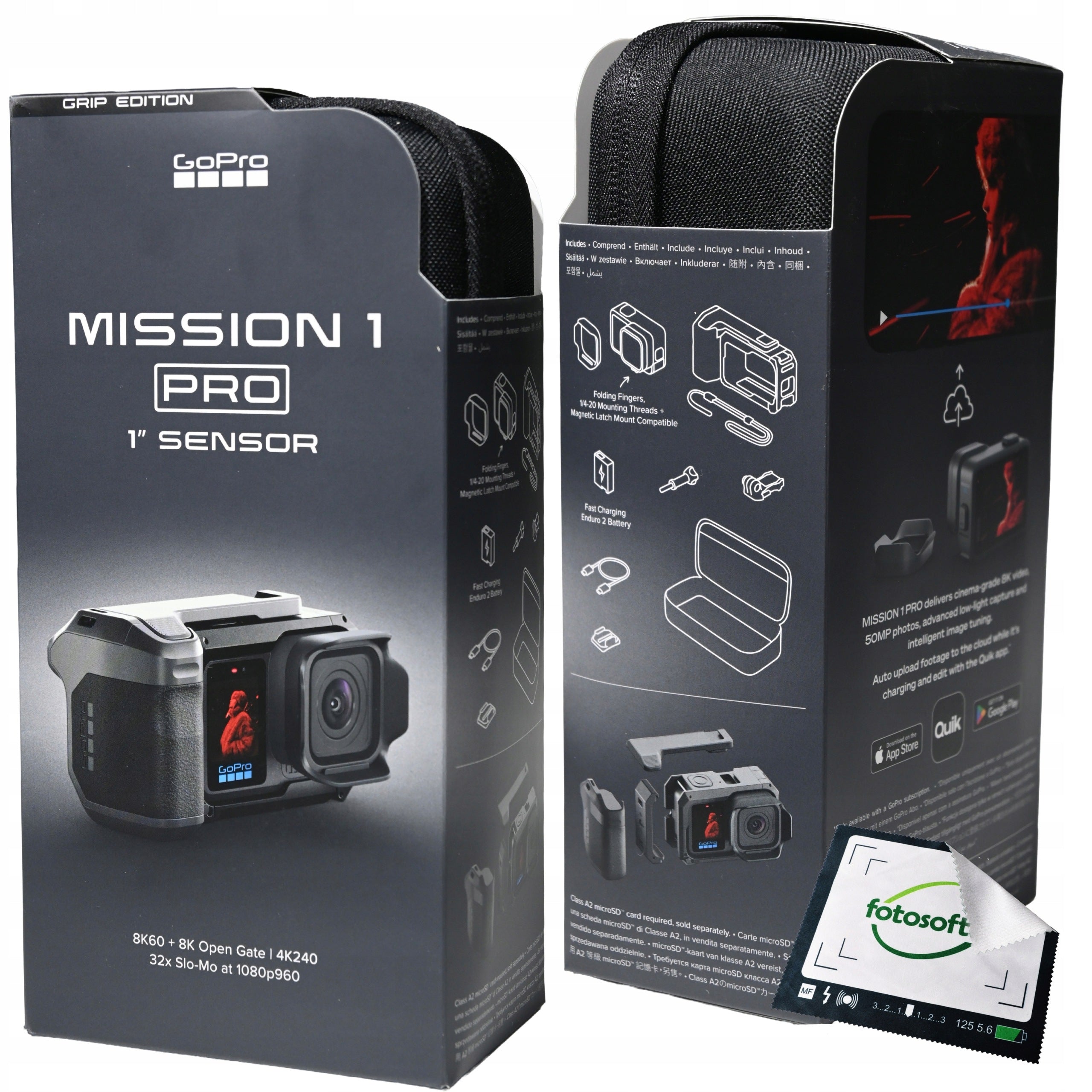 GoPro Mission 1 PRO Grip Edition Premium 8K Sports Camera - NEW