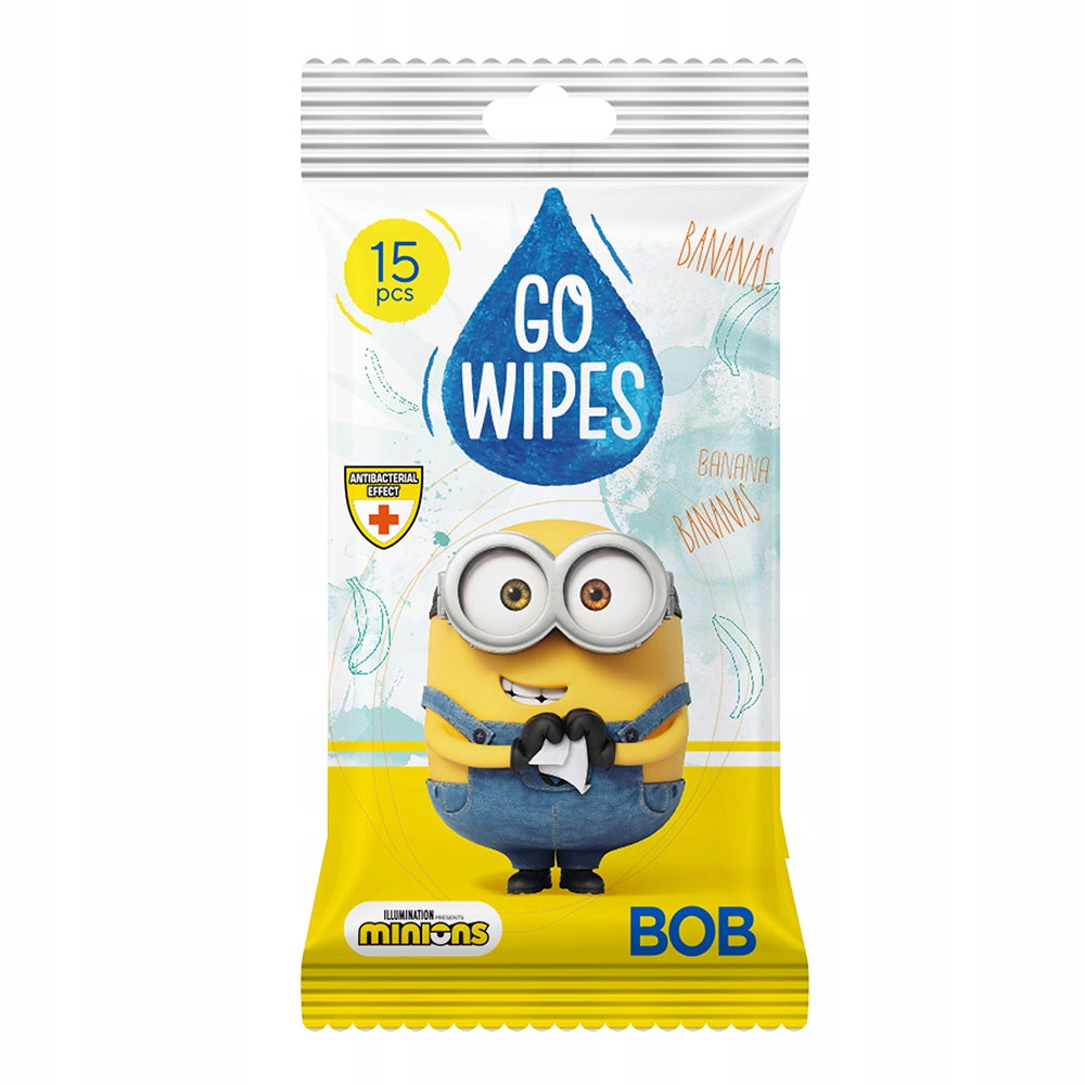 GoWipes Universal Refreshing Wipes Moisturized Minions Carton 35pcs Packaging status original
