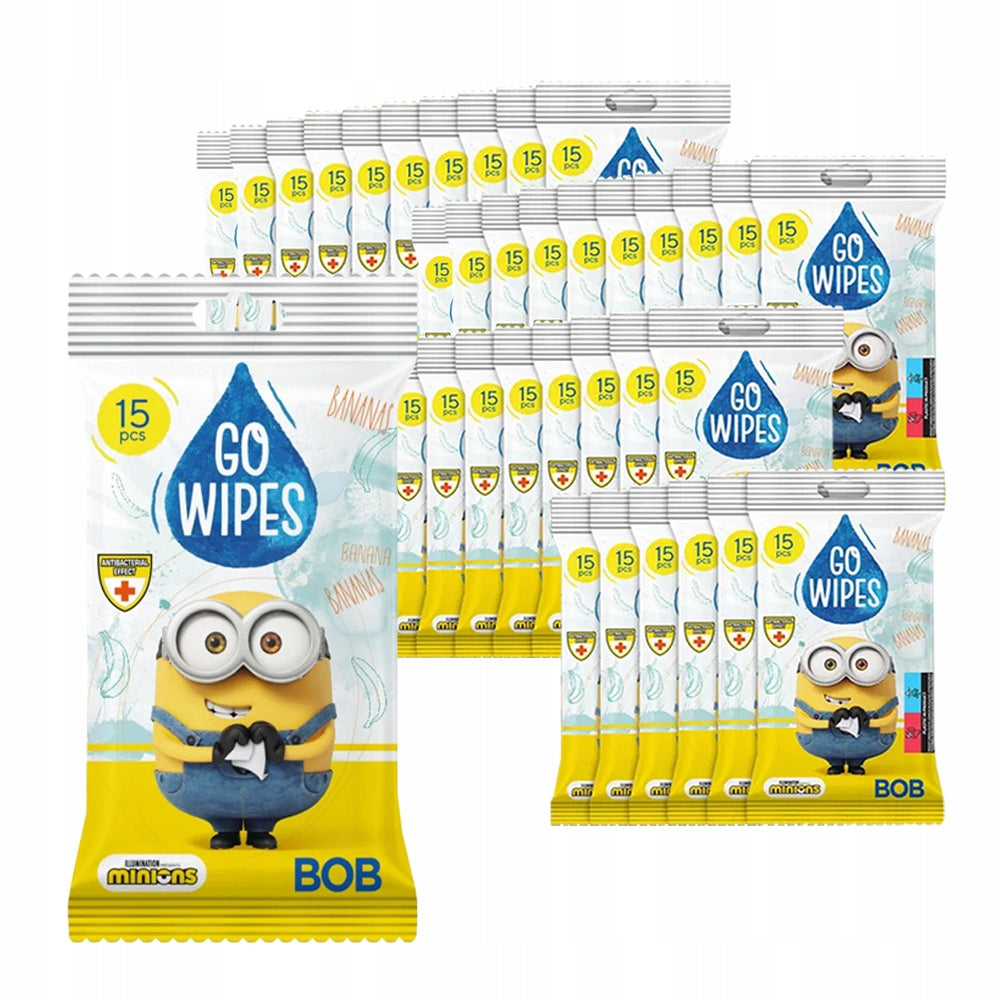 GoWipes Universal Refreshing Wipes Moisturized Minions Carton 35pcs