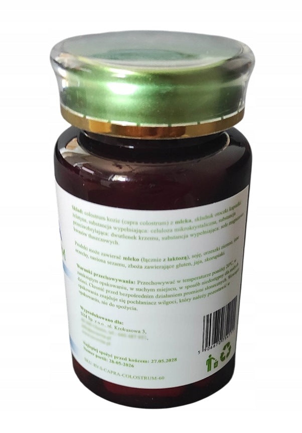 Goat Colostrum Capra 500mg IG40 – Colostrum 120 capsules Medical device no