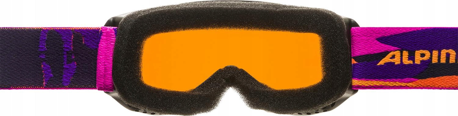 Skibrille Alpina Piney, schwarz/orange 