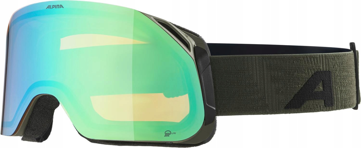 Skibrille Alpina Blackcomb Q-Lite, schwarz/grün 