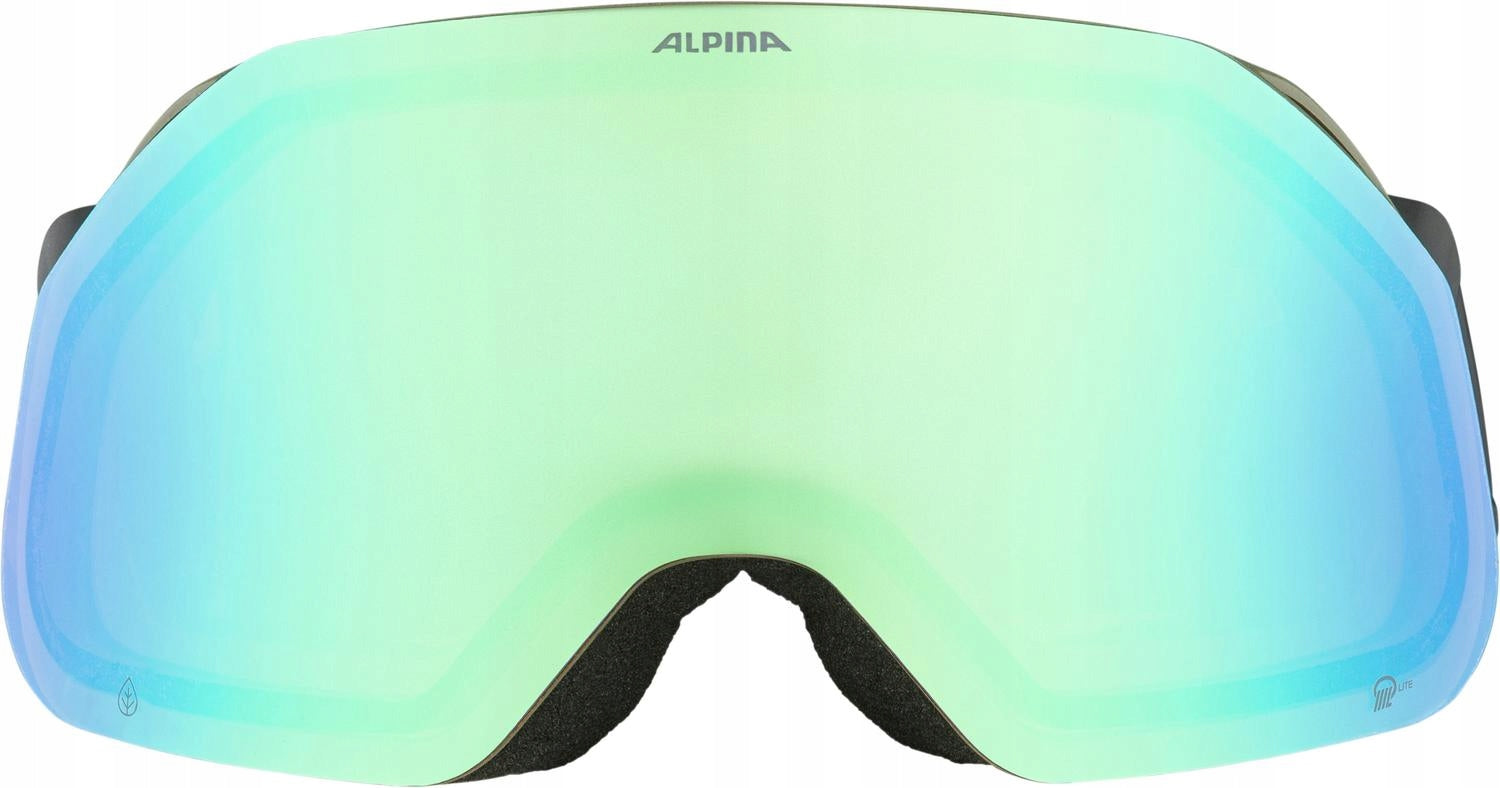Skibrille Alpina Blackcomb Q-Lite, schwarz/grün 