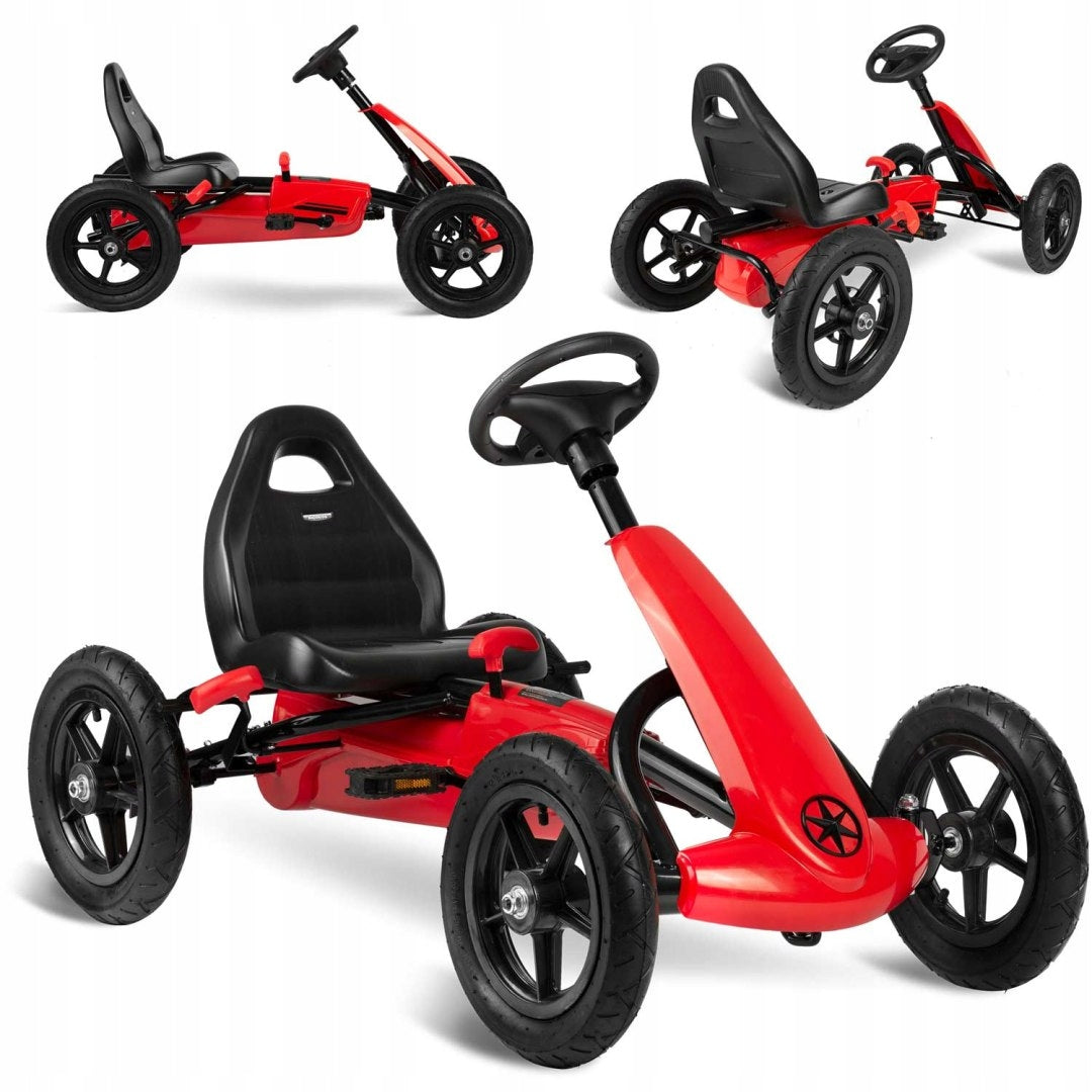Kinder-Pedal-Gokart RK-592, rot 